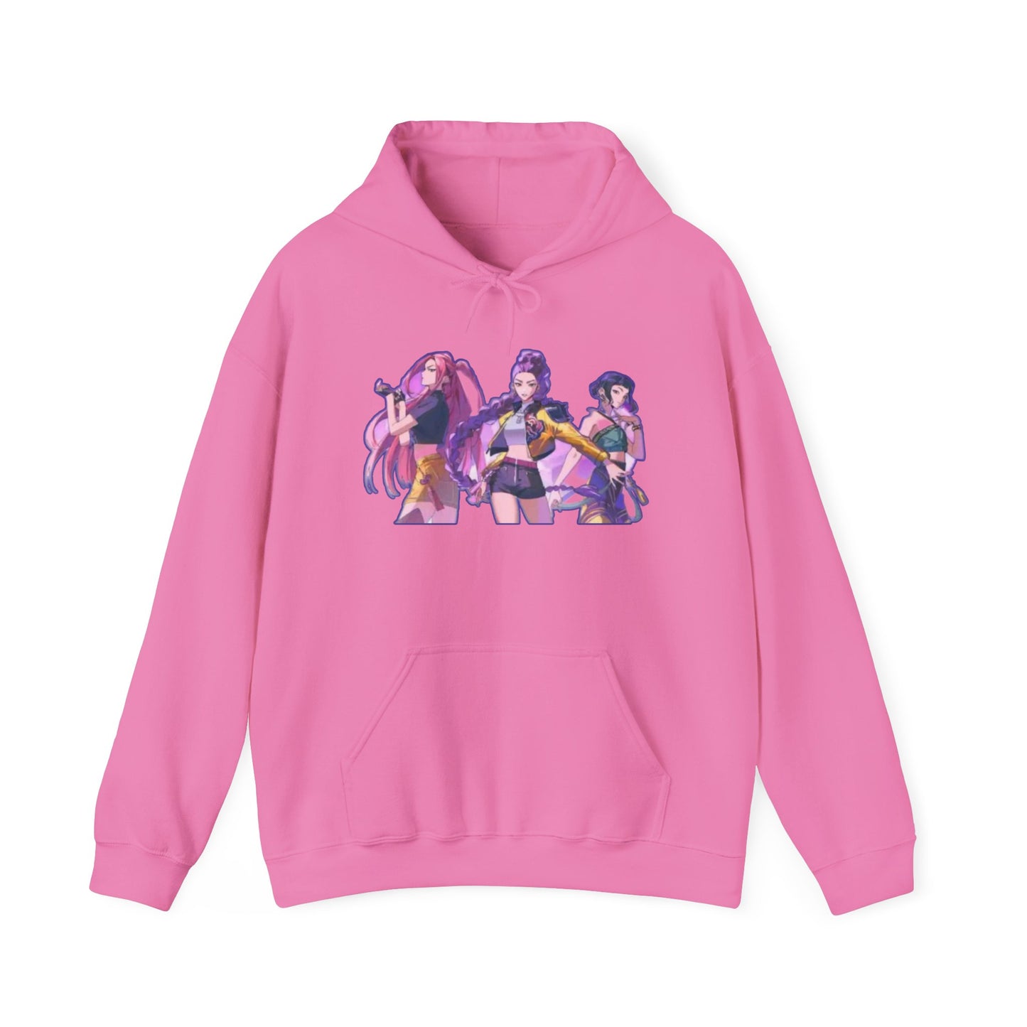 Vibrant Graphic kpop Hoodie: Unisex Heavy Blend Sweatshirt, Cozy Gift, Casual Style, Anime Fashion, Streetwear, Everyday Wear