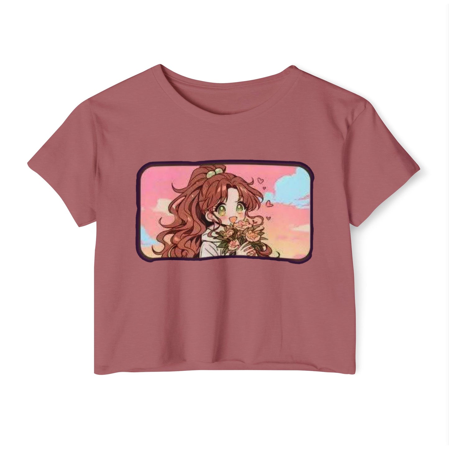 Boho Floral sailor moon 9 Women's Crop Top, Festival Wear, Summer Fashion, Cute Top, Gift for Her