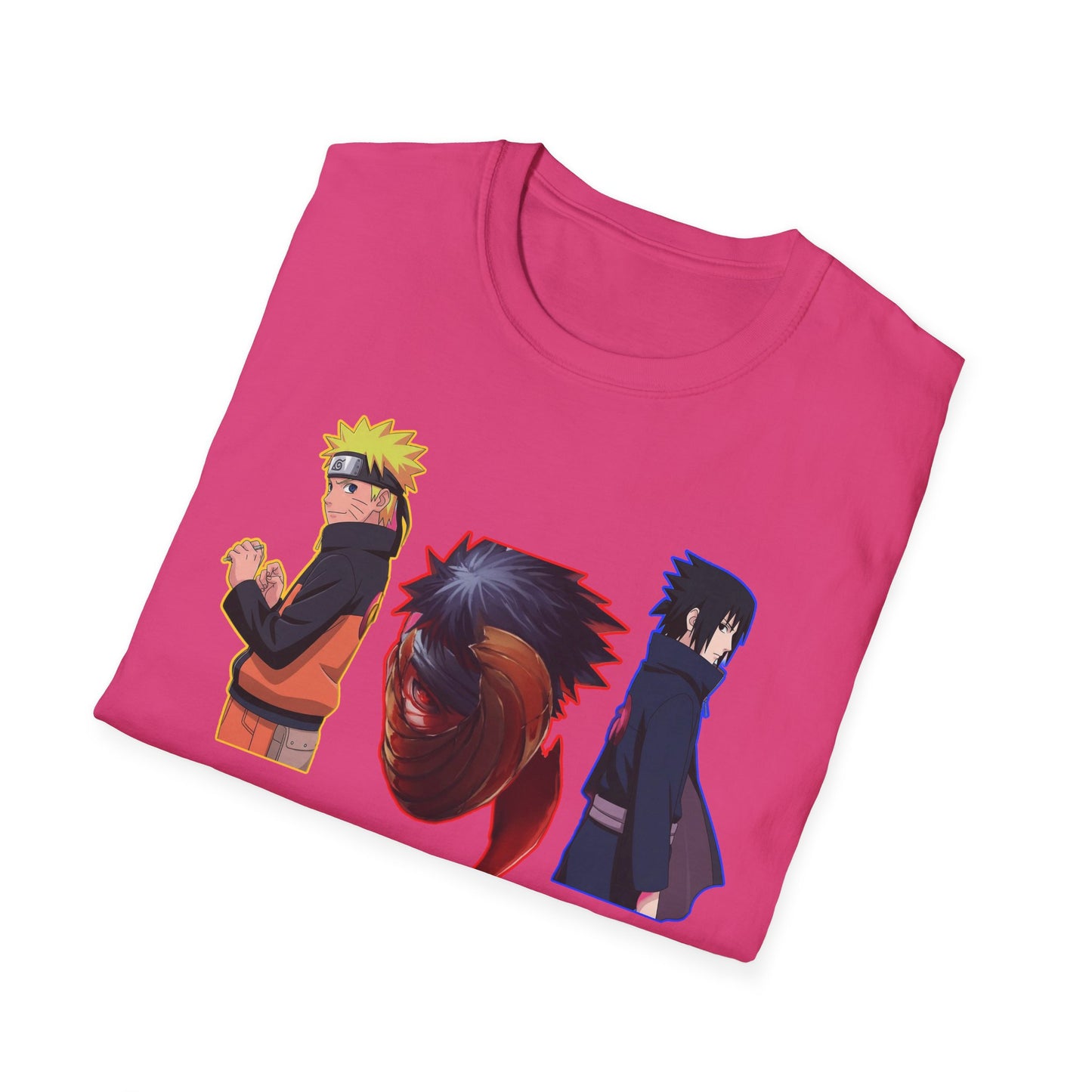 Anime-Inspired Naruto 5 Unisex Softstyle T-Shirt, Graphic Tee for Fans, Casual Wear, Gift for Birthdays, Cosplay, and Conventions