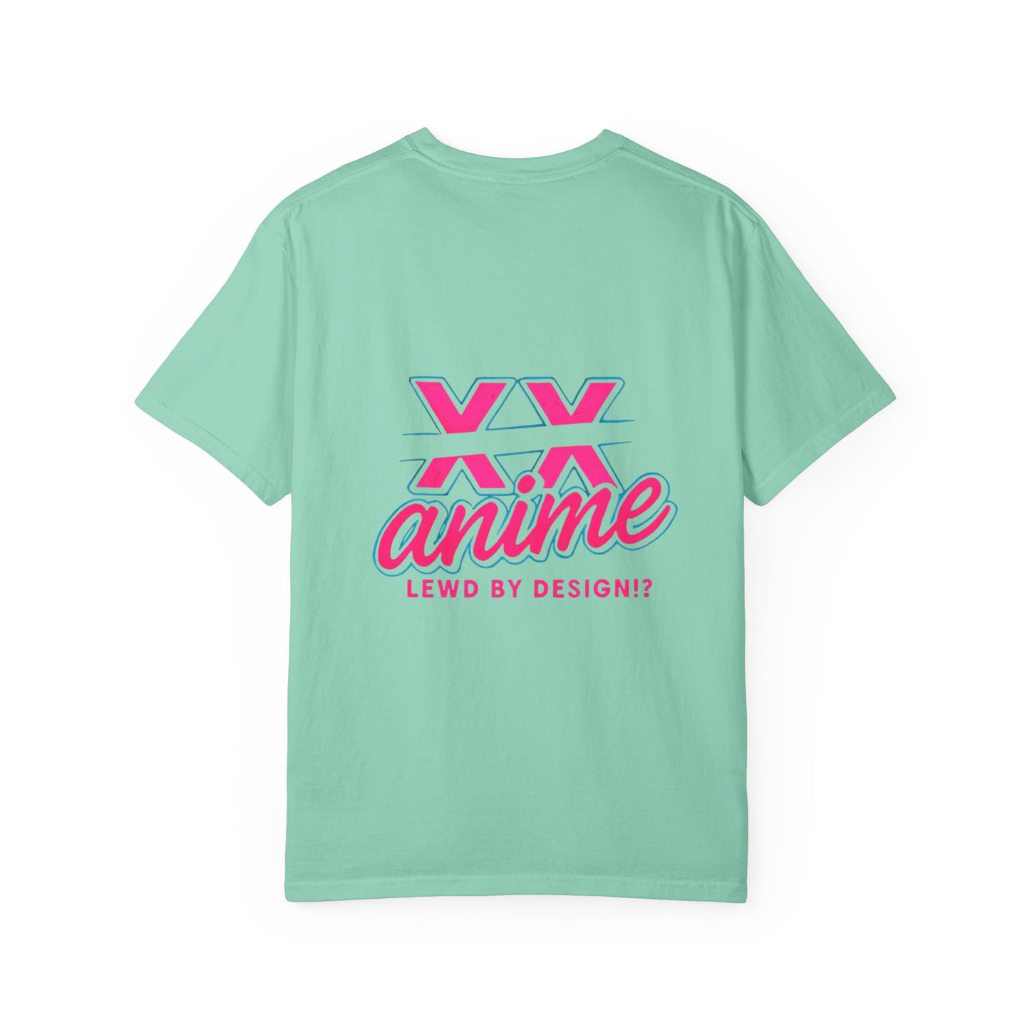 Anime-Inspired lewd type Garment-Dyed T-shirt, Perfect for Anime Fans, Casual Wear, Gift for Holidays, Unique Streetwear Look, Comfortable Summer Tee
