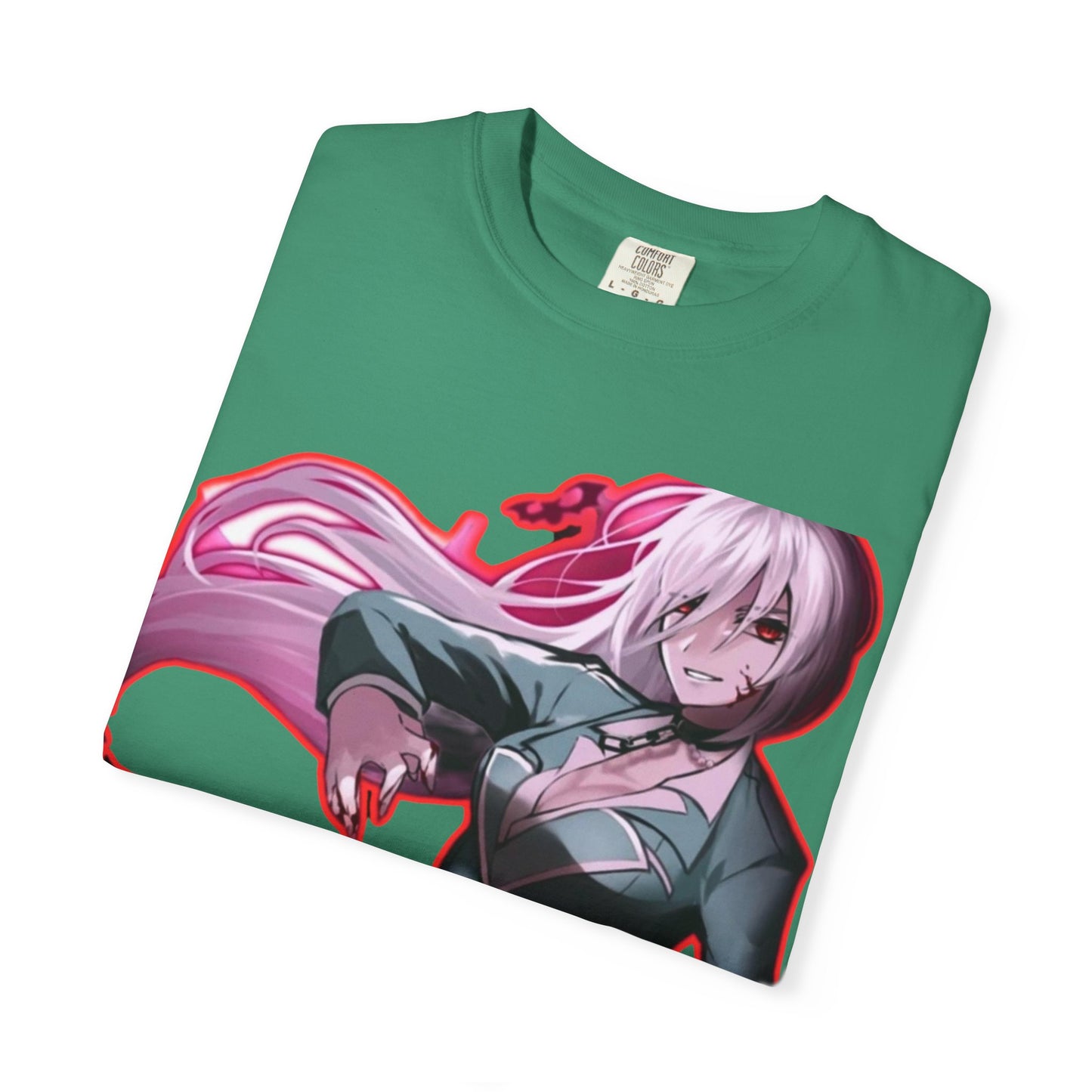 Anime-Themed T-Shirt Featuring Bold Artwork
