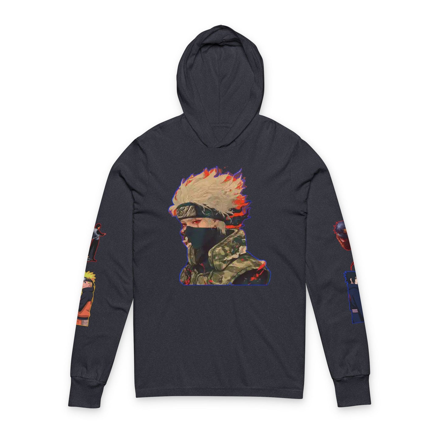 Anime-Inspired naruto Unisex Hoodie, Long Sleeve Tee for Fans, Cozy Streetwear, Gifts for Nerds, Casual Fashion Statement