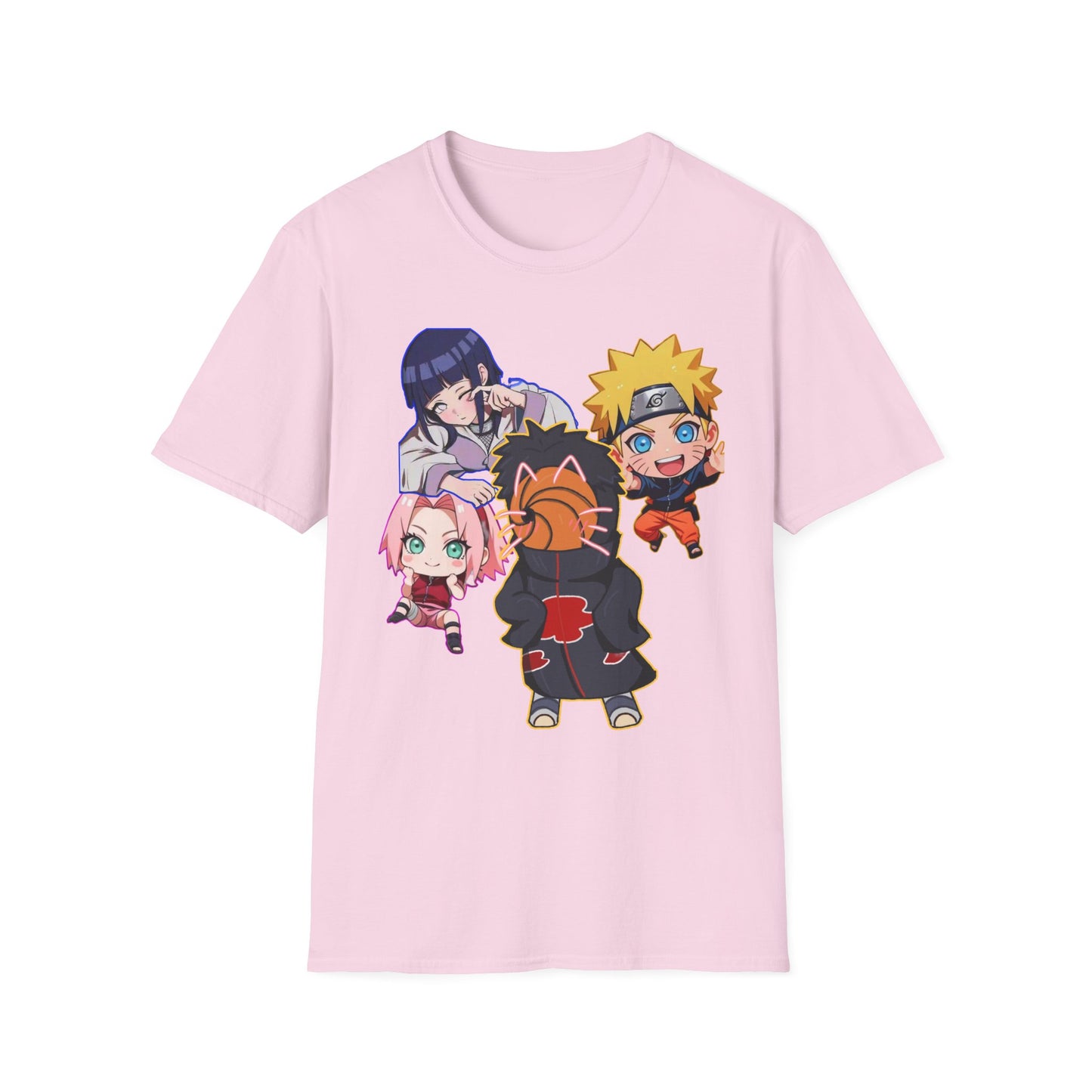 Anime Character Naruto 3T-Shirt, Softstyle Tee for Fans, Gift for Comic Lovers, Unisex Casual Shirt, Birthday Celebration Apparel, Otaku Fashion