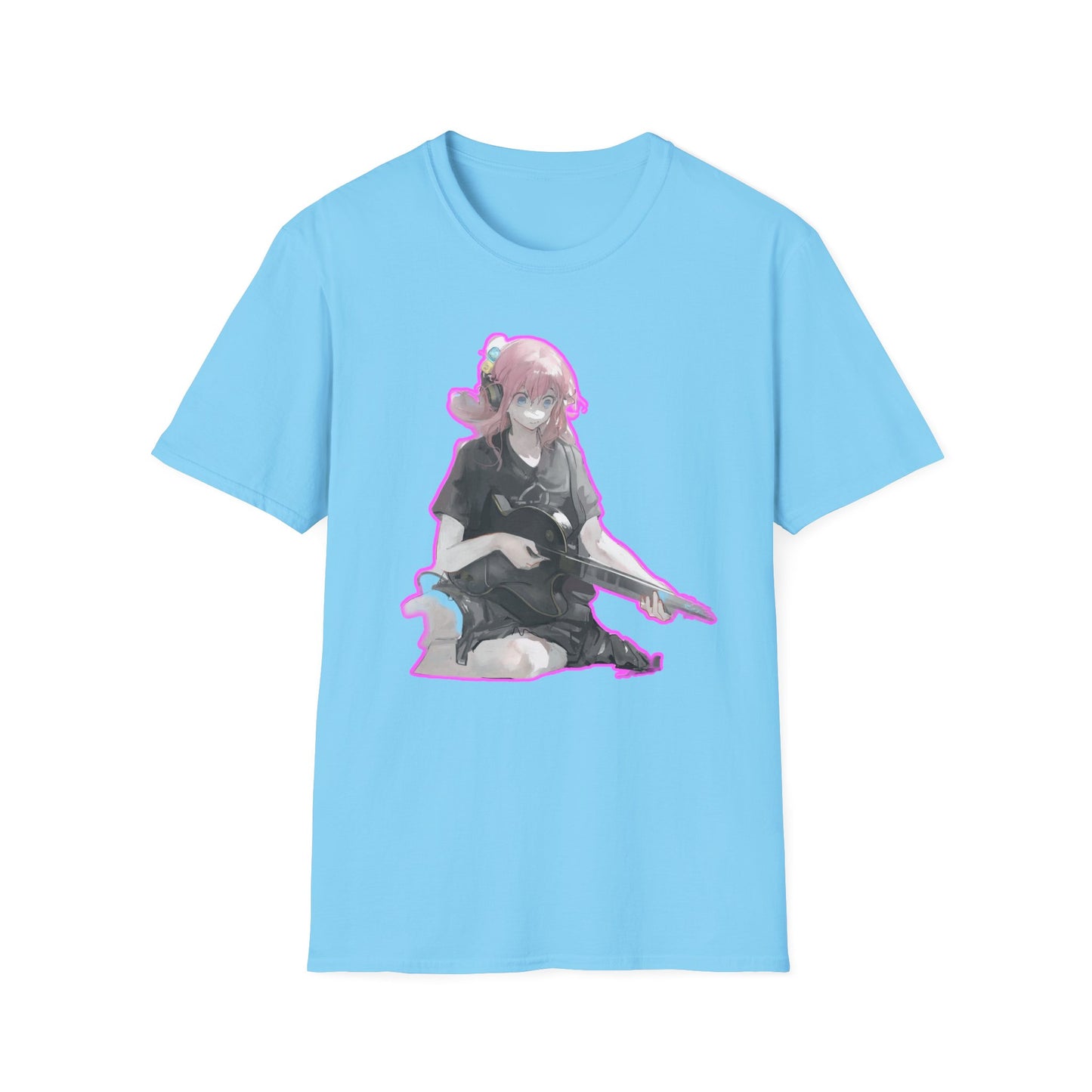 Cool Gamer Girl T-Shirt, Anime Tee, Unisex Softstyle Shirt for Game Lovers, Gift for Birthdays, Casual Wear, Fun Streetwear