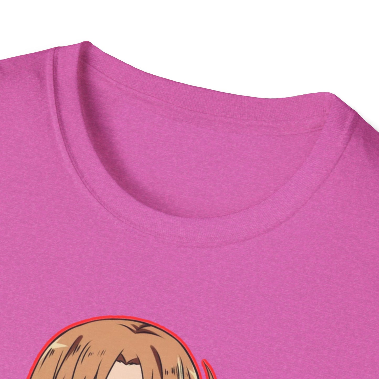 Anime Character Pancakes sao Unisex Softstyle T-Shirt, Cute Graphic Tee, Gift for Fans, Casual Wear, Cosplay Event