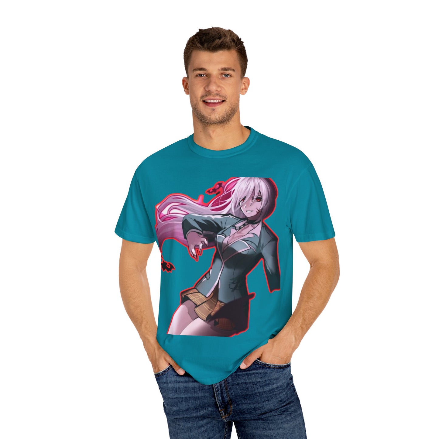Anime-Themed T-Shirt Featuring Bold Artwork