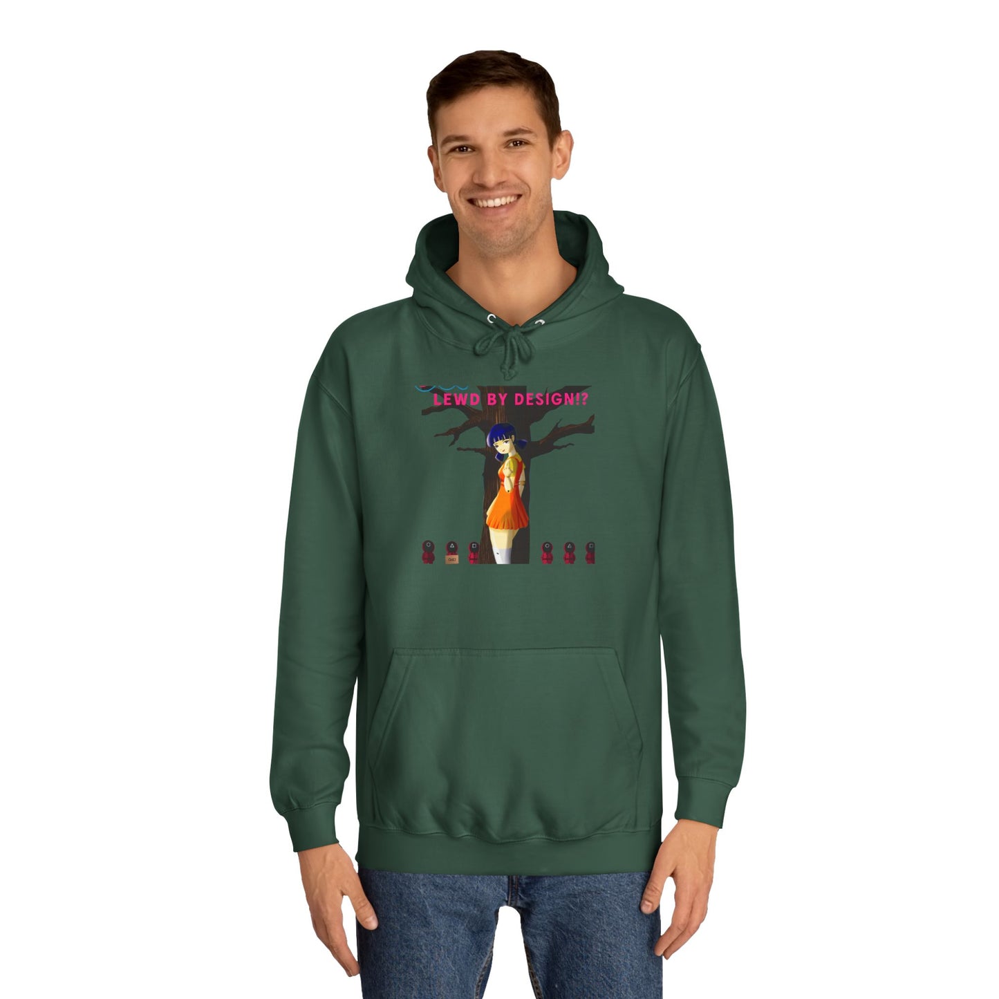 Trendy Anime College Hoodie, Cozy Unisex Sweatshirt, Perfect Gift for Students, Casual Streetwear, Unique Graphic Pullover