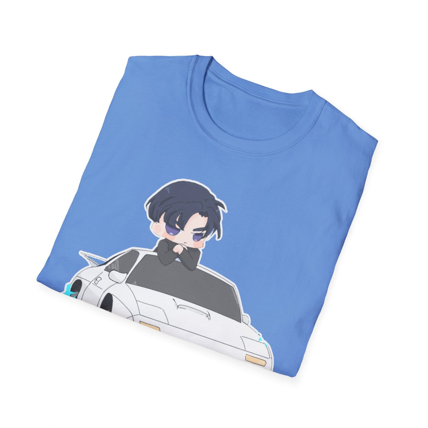 Anime Car initial D 4 Chibi T-Shirt, Unisex Graphic Tee, Cool Gift for Car Lovers, Casual Wear, Streetwear Style