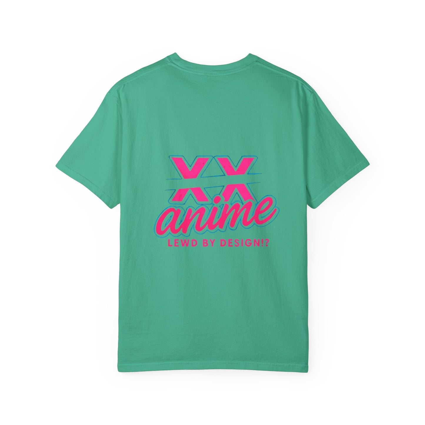 Anime-Inspired lewd type Garment-Dyed T-shirt, Perfect for Anime Fans, Casual Wear, Gift for Holidays, Unique Streetwear Look, Comfortable Summer Tee