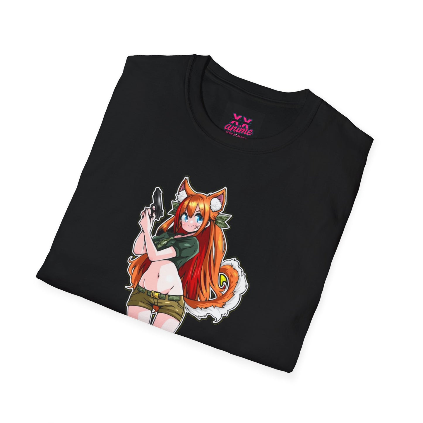 Anime lewd Graphic Tee, Casual Unisex T-Shirt, Trendy Character Shirt, Cute Gift for Anime Lovers, Streetwear for Fans