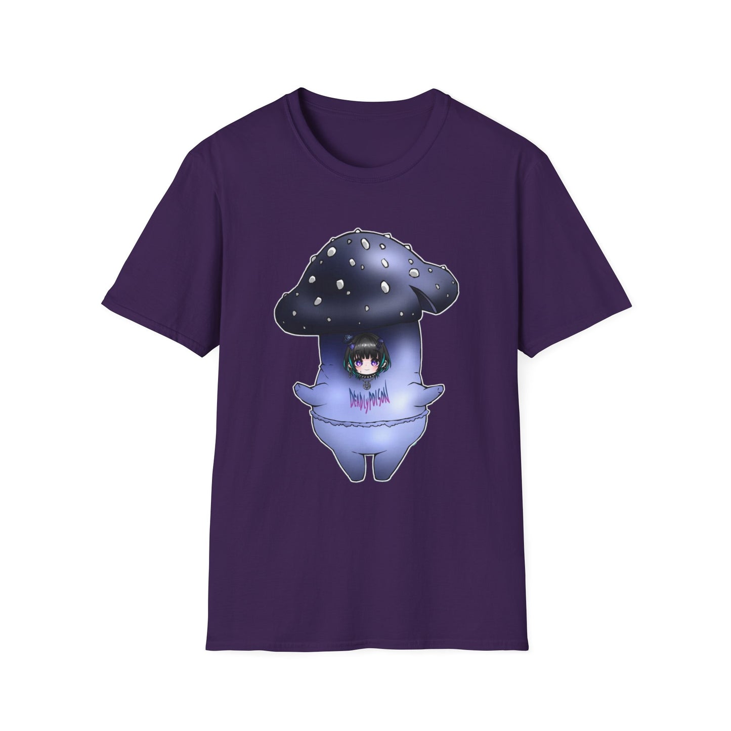 Whimsical Mushroom T-Shirt | Cute Graphic Tee, Softstyle Tee for Festivals, Gifts, Casual Wear, Unisex Apparel