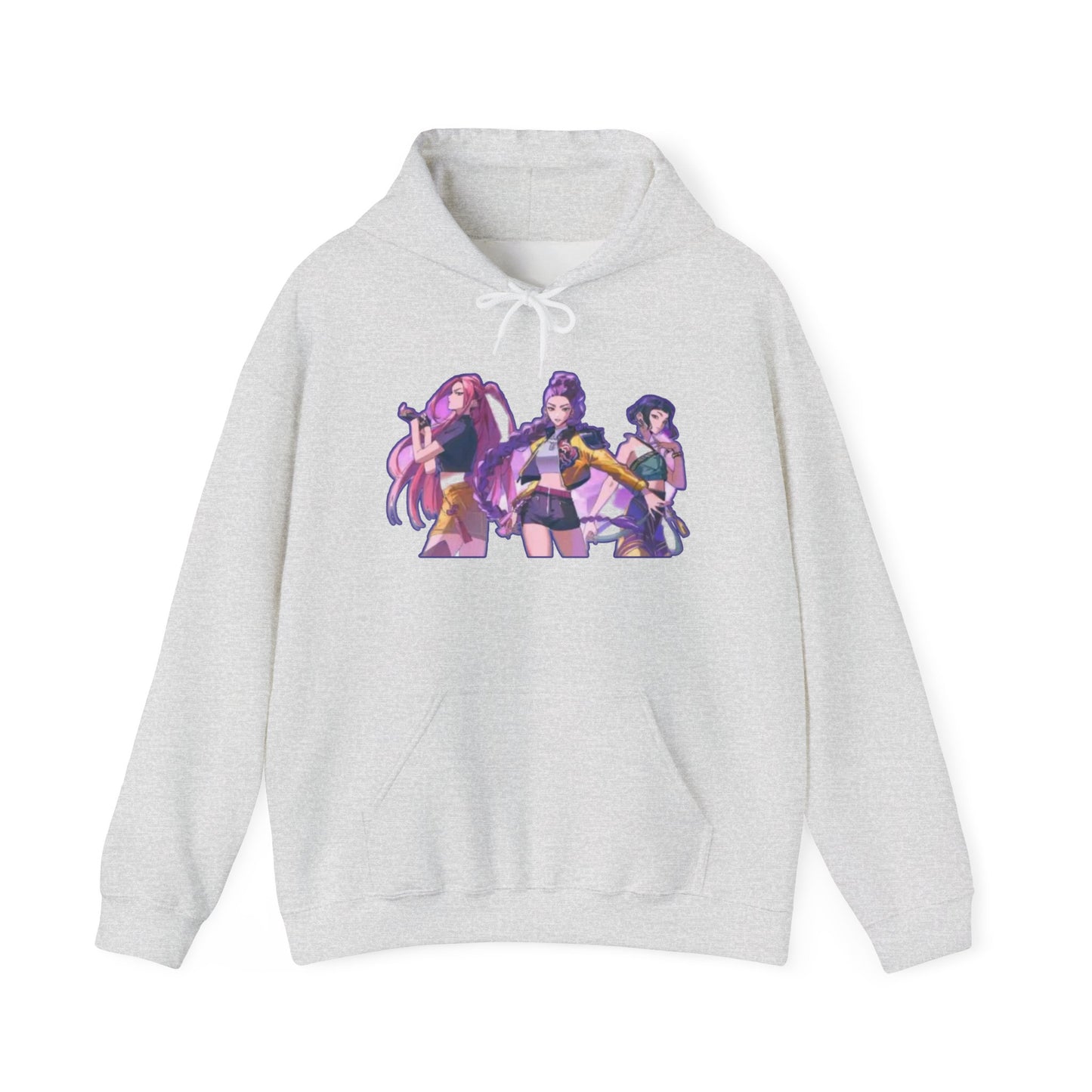 Vibrant Graphic kpop Hoodie: Unisex Heavy Blend Sweatshirt, Cozy Gift, Casual Style, Anime Fashion, Streetwear, Everyday Wear