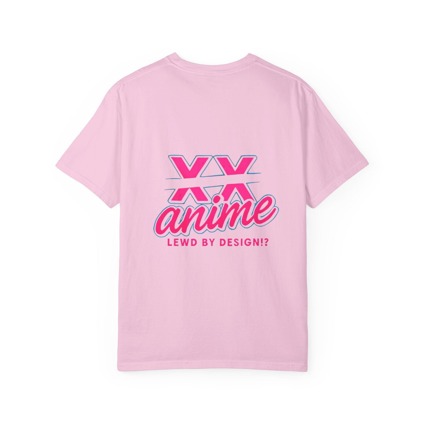Anime-Inspired lewd type Garment-Dyed T-shirt, Perfect for Anime Fans, Casual Wear, Gift for Holidays, Unique Streetwear Look, Comfortable Summer Tee