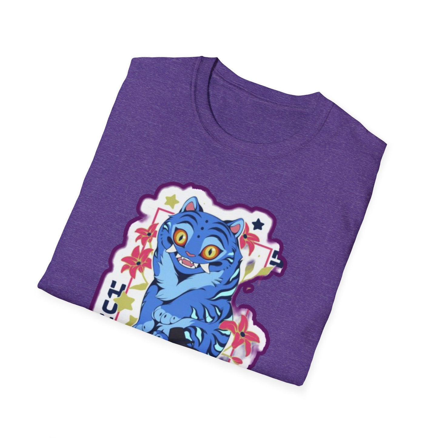 Whimsical Cartoon idol tiger 2 Graphic T-Shirt, Fun Unisex Tee for Kids and Teens, Perfect for Birthdays, Gifts, Casual Wear, Unique Playful Design