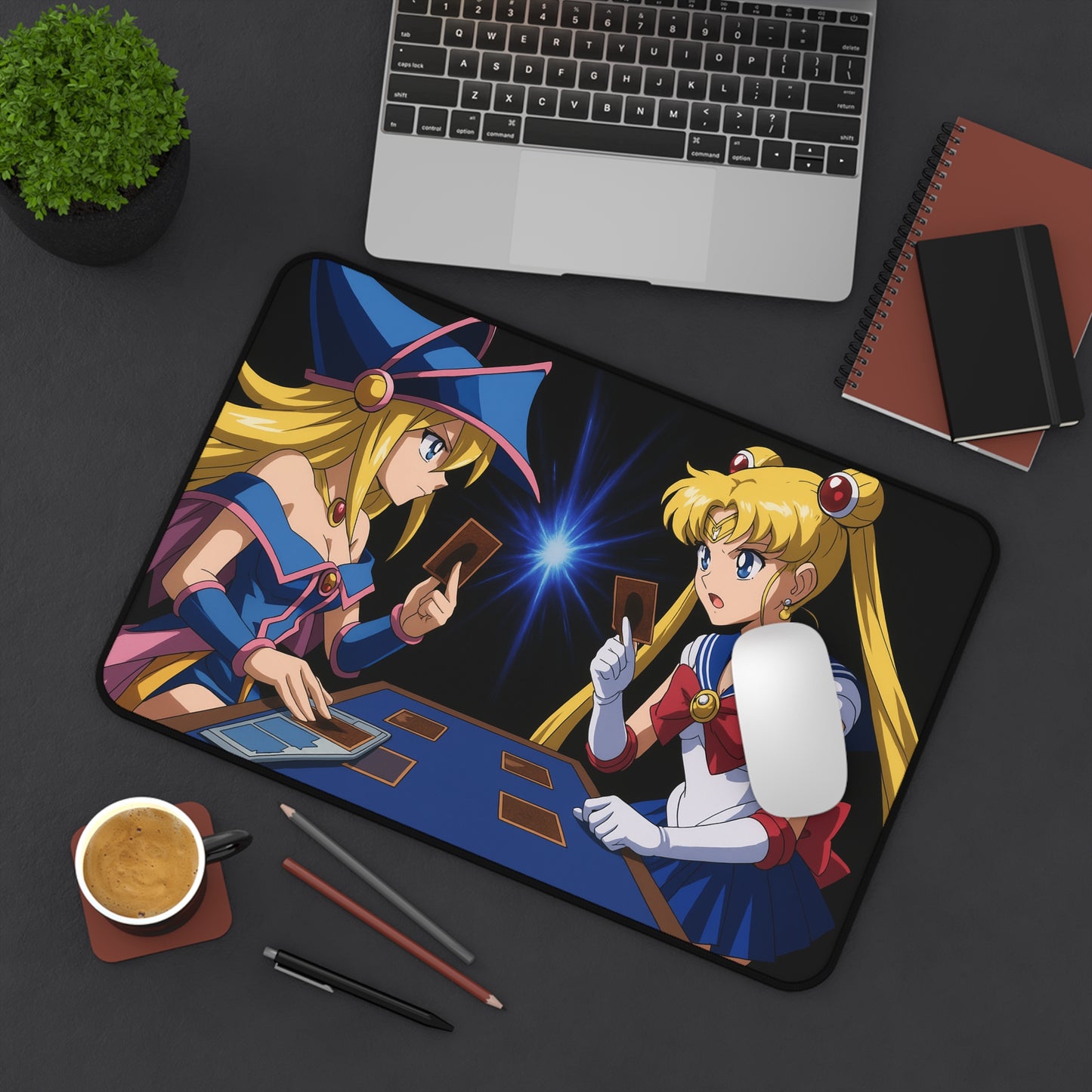 Anime Desk Mat - Magical Duel Design, Perfect for Gaming, Office Decor, Gifts for Fans, Birthday and Holiday Essentials