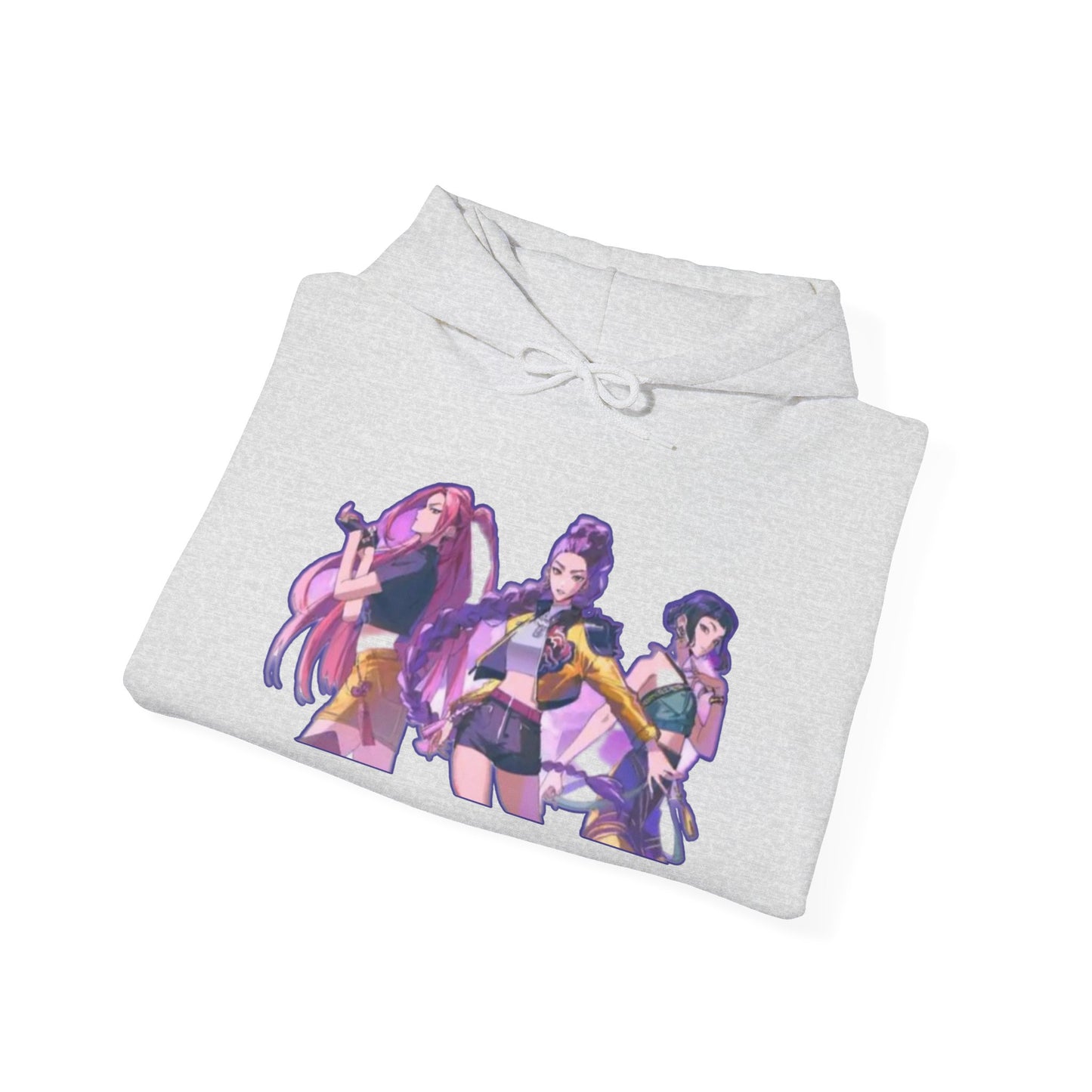 Vibrant Graphic kpop Hoodie: Unisex Heavy Blend Sweatshirt, Cozy Gift, Casual Style, Anime Fashion, Streetwear, Everyday Wear