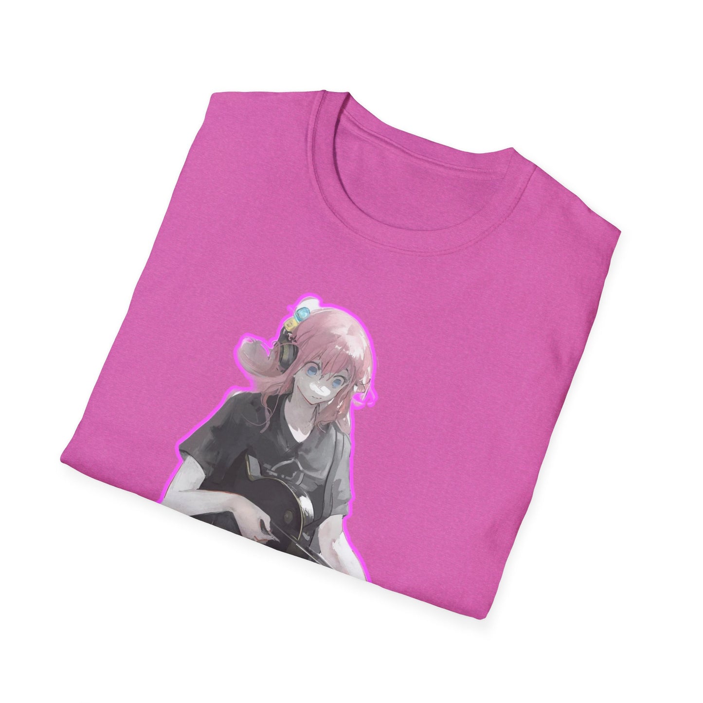 Cool Gamer Girl T-Shirt, Anime Tee, Unisex Softstyle Shirt for Game Lovers, Gift for Birthdays, Casual Wear, Fun Streetwear