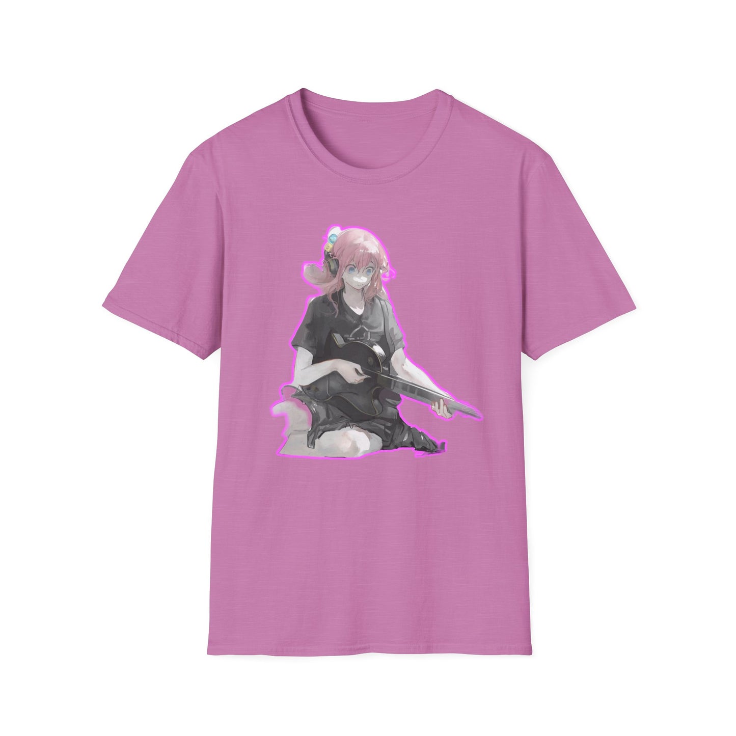 Cool Gamer Girl T-Shirt, Anime Tee, Unisex Softstyle Shirt for Game Lovers, Gift for Birthdays, Casual Wear, Fun Streetwear