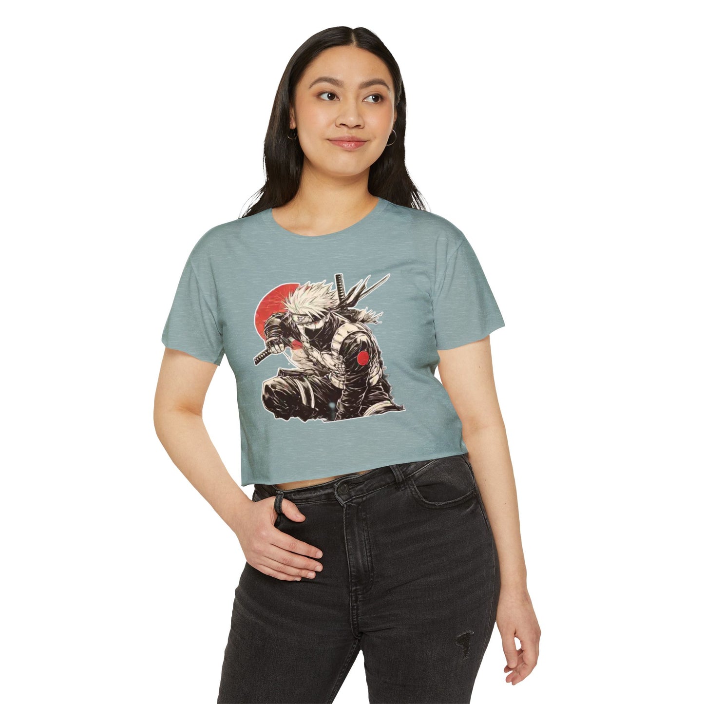 Anime-Inspired Women's naruto 2 Festival Crop Top, Trendy Crop Top, Cute Streetwear, Gift for Anime Lovers, Summer Festival Outfit, Edgy Anime Tee
