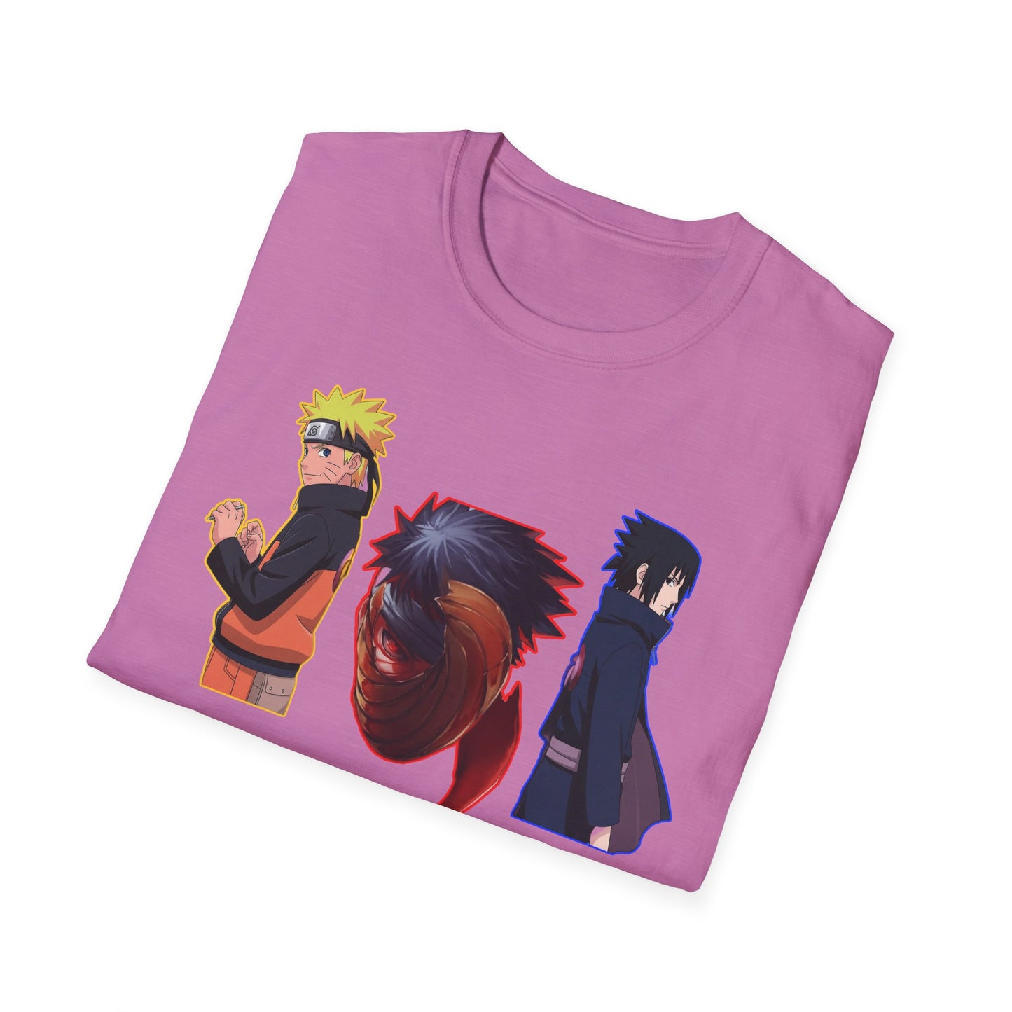 Anime-Inspired Naruto 5 Unisex Softstyle T-Shirt, Graphic Tee for Fans, Casual Wear, Gift for Birthdays, Cosplay, and Conventions