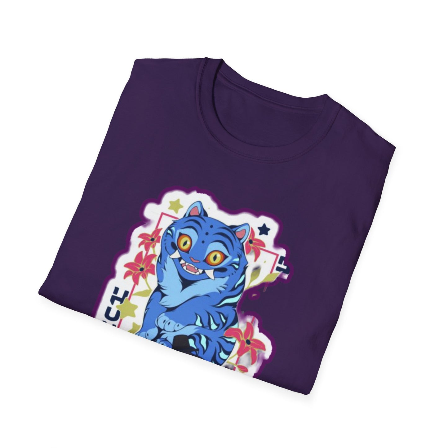 Whimsical Cartoon idol tiger 2 Graphic T-Shirt, Fun Unisex Tee for Kids and Teens, Perfect for Birthdays, Gifts, Casual Wear, Unique Playful Design