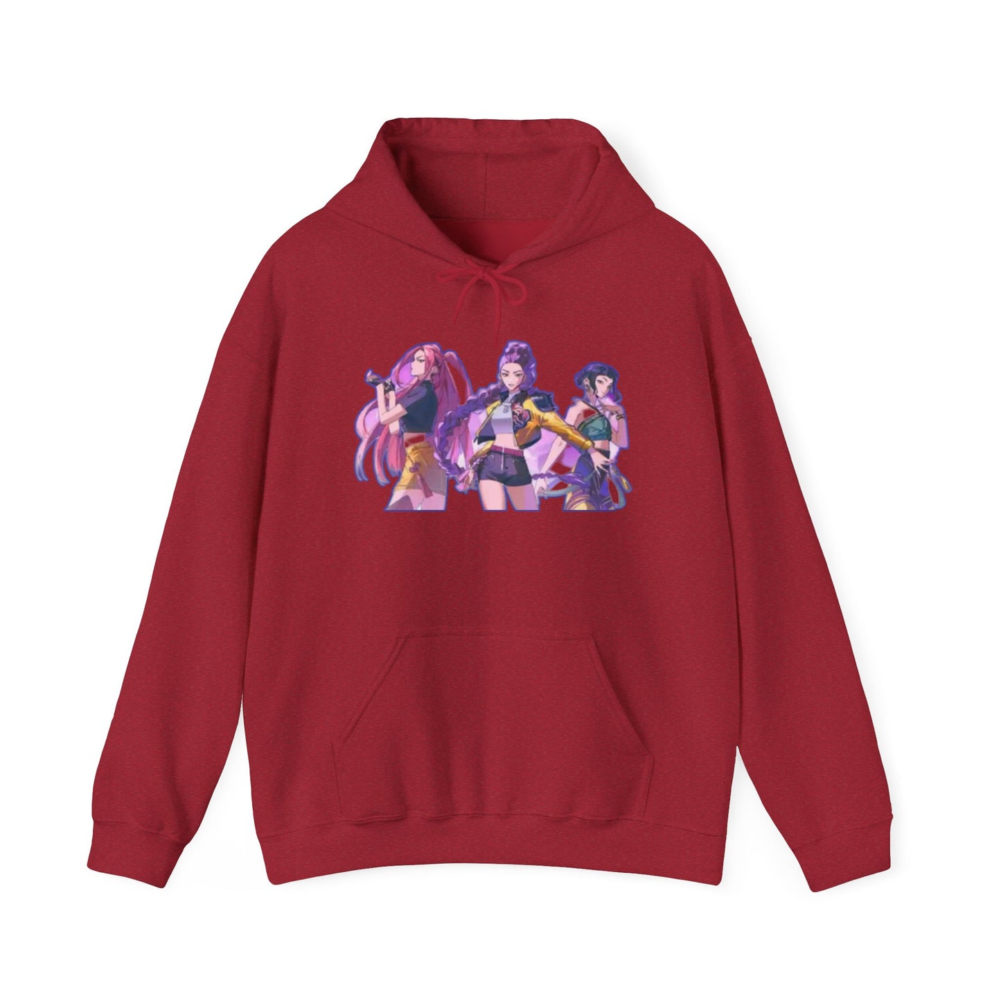 Vibrant Graphic kpop Hoodie: Unisex Heavy Blend Sweatshirt, Cozy Gift, Casual Style, Anime Fashion, Streetwear, Everyday Wear