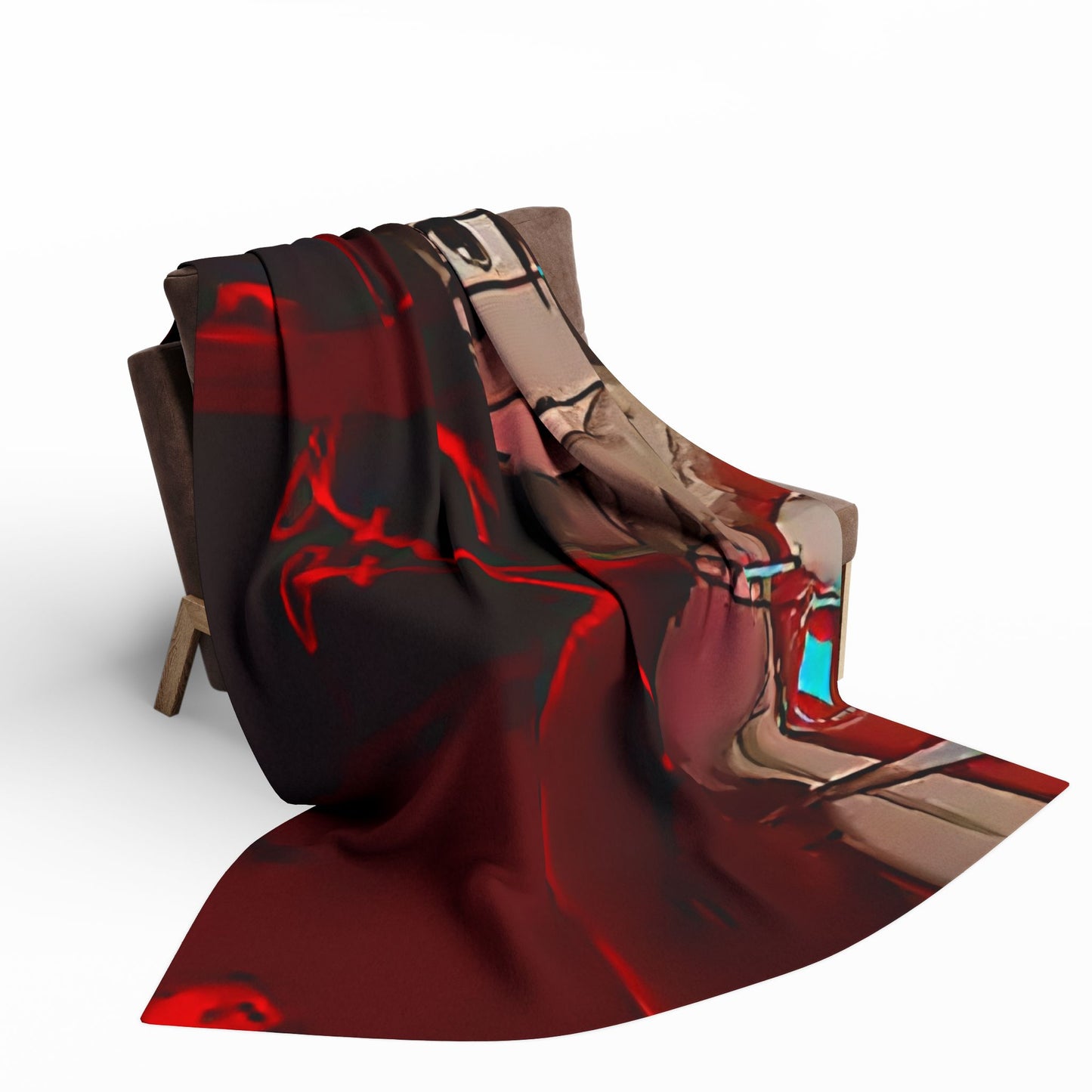 Cozy Arctic erased Fleece Blanket - Perfect for Anime Lovers, Home Decor, Snuggling, Gifts for Her, Cozy Nights