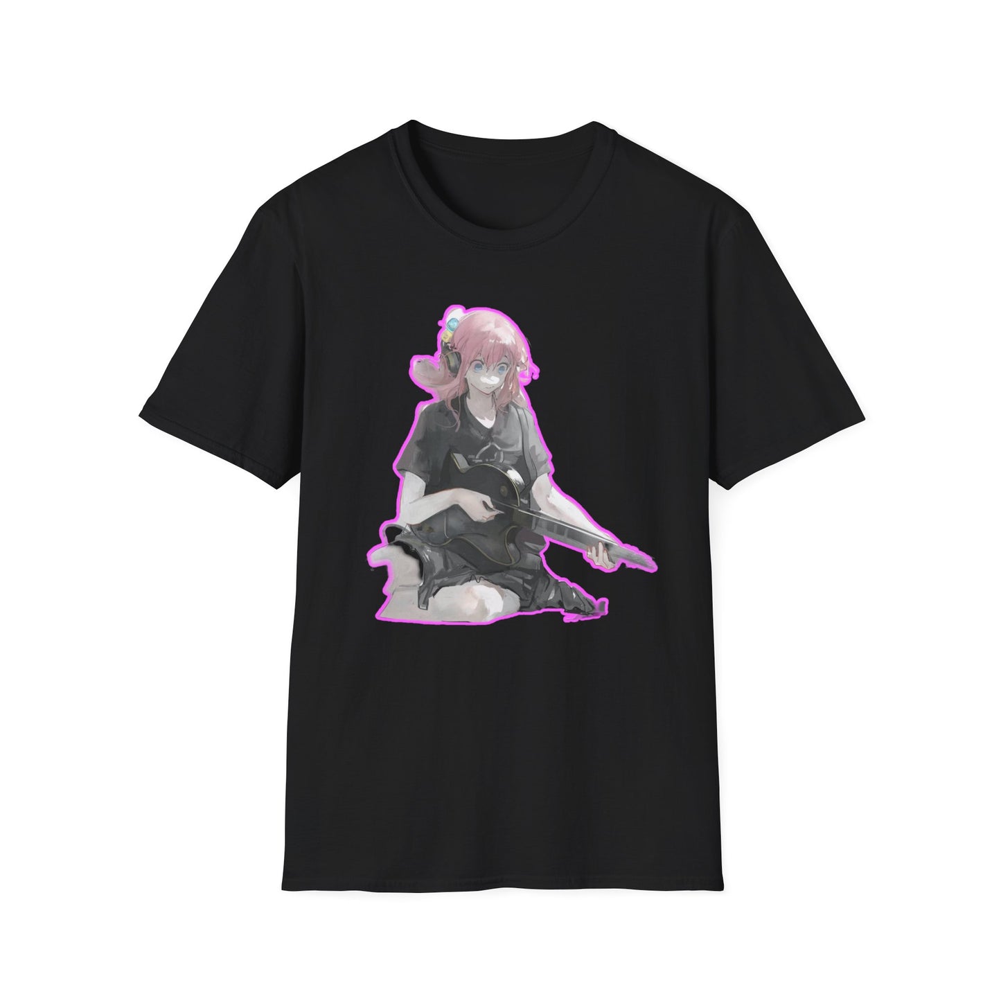 Cool Gamer Girl T-Shirt, Anime Tee, Unisex Softstyle Shirt for Game Lovers, Gift for Birthdays, Casual Wear, Fun Streetwear