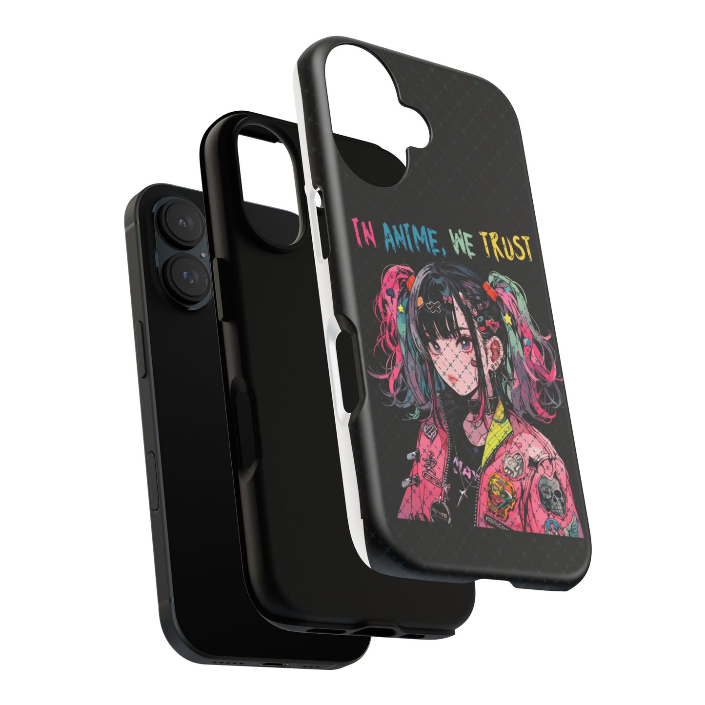 Anime Art Phone Case, Tough Cases, In Anime We Trust, Geek Gift, Aesthetic Phone Cover, Pop Culture Accessory