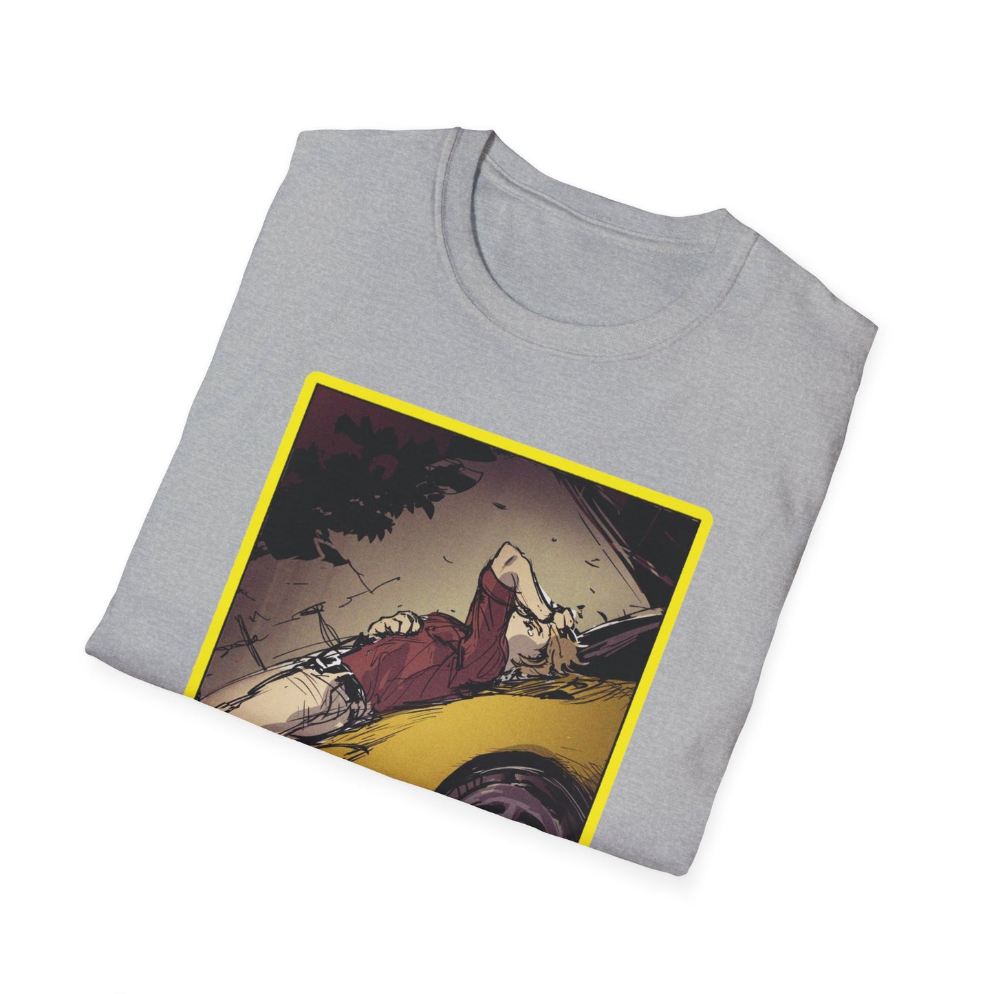 Retro Car Art initial D 11 Unisex Softstyle T-Shirt | Casual Fashion, Graphic Tee, Gift for Car Lovers, Streetwear, Vintage Aesthetic