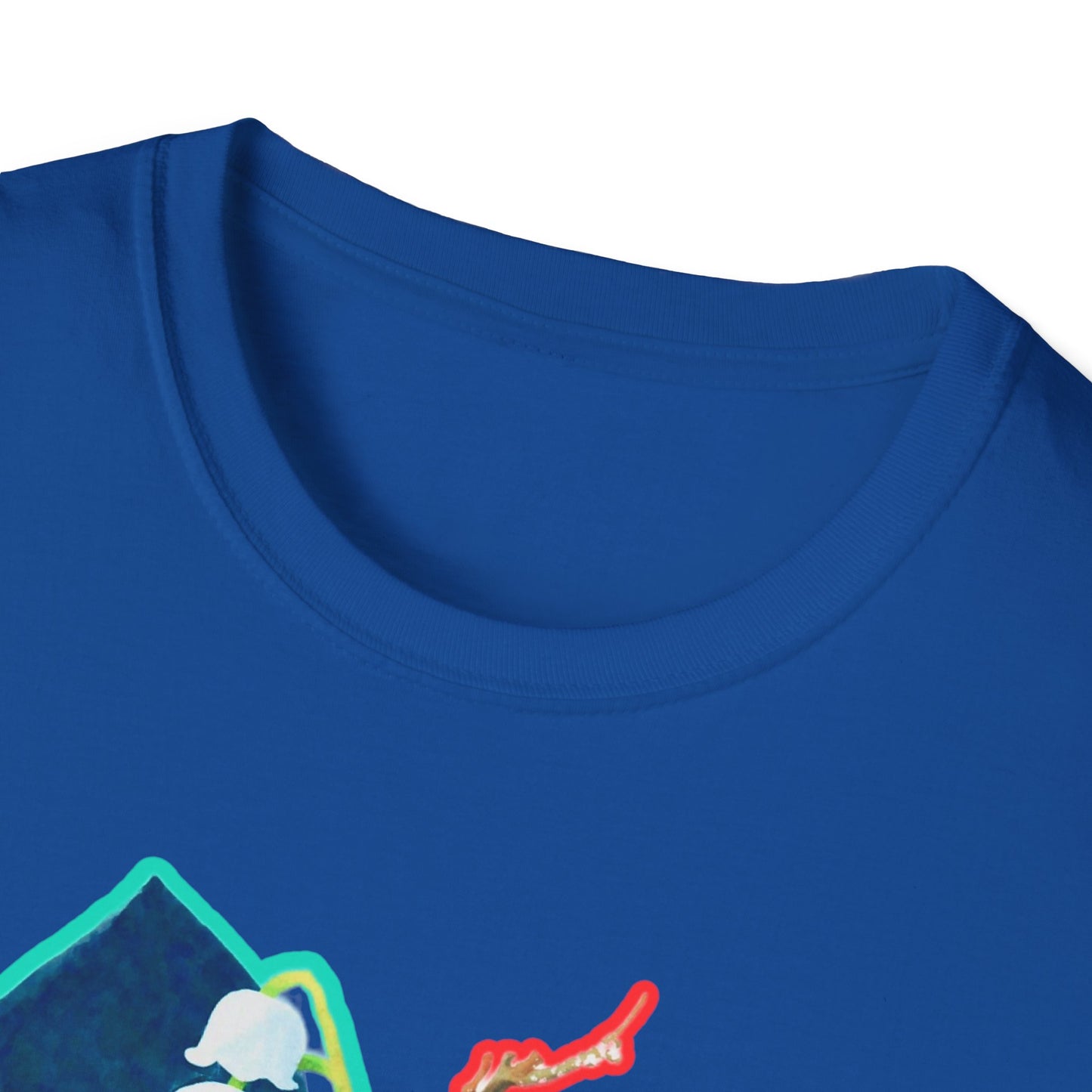 Artistic Unisex erased 5 Softstyle T-Shirt | Unique Graphic Tee, Gift for Art Lovers, Trendy Fashion, Everyday Wear, Creative Style
