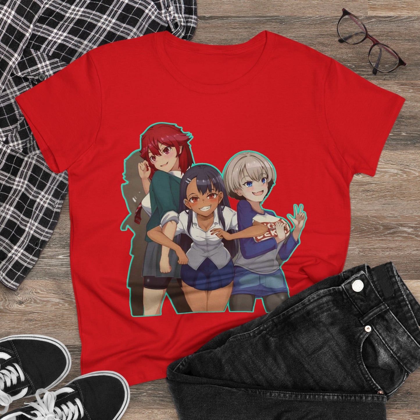 Anime-Inspired Tomo chan is a girl Women's Cotton Tee, Casual Graphic Shirt, Cosplay Tee, Gift for Anime Fans, Cute Manga Shirt