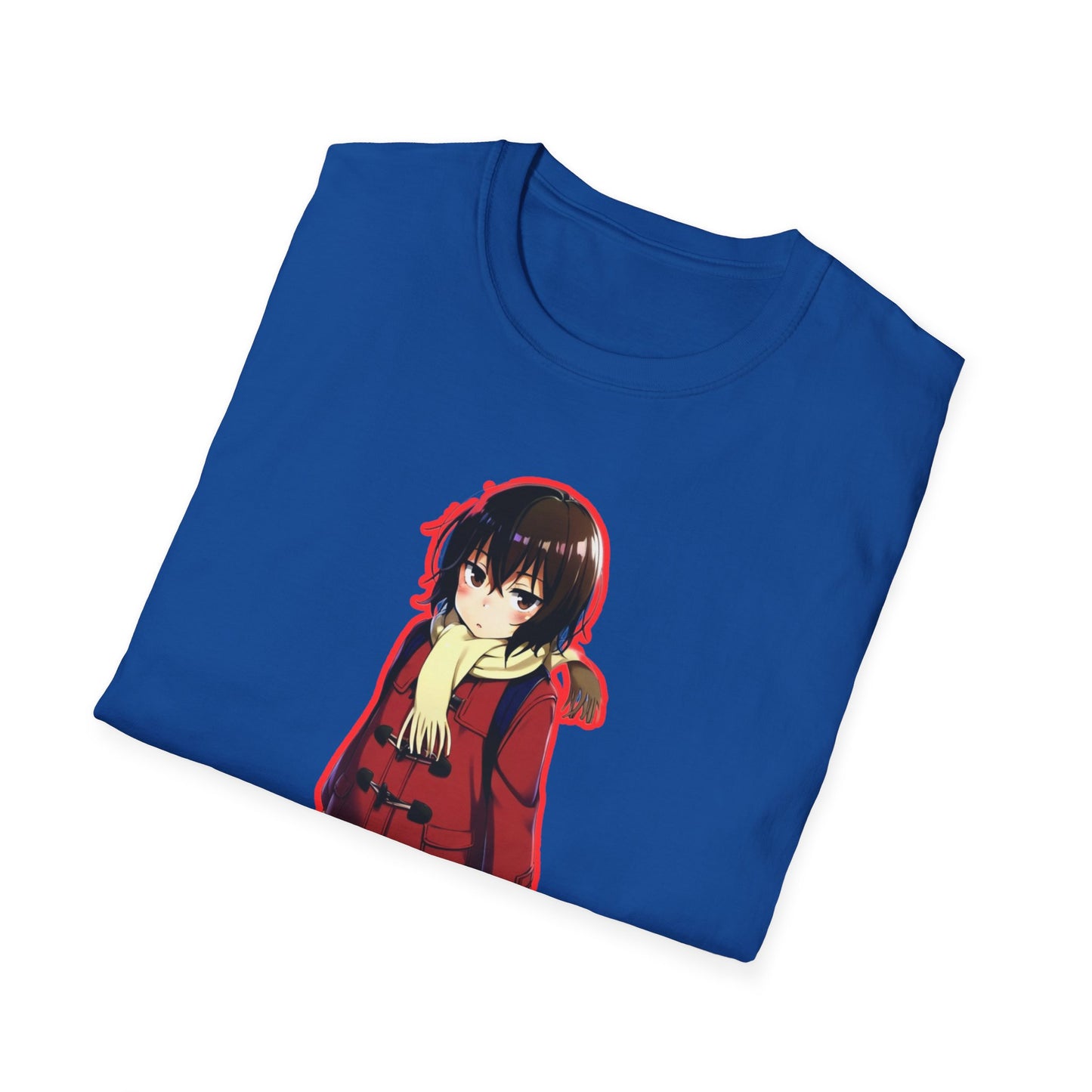 Cute Anime Graphic erased T-Shirt, Unisex Softstyle Tee for Fans, Cozy Everyday Wear, Perfect Gift for Teens, Anime Merchandise