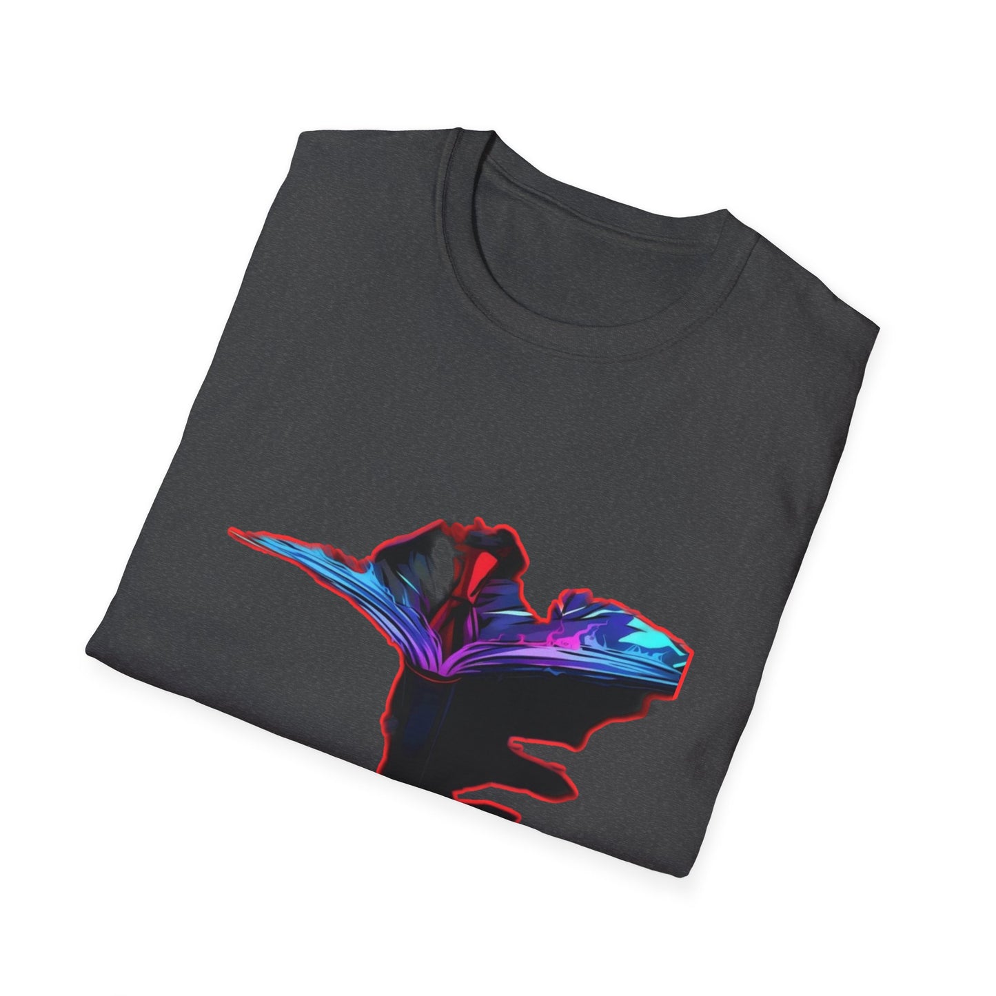 Dn Colorful Artistic Michigan Unisex Softstyle T-Shirt, Casual Wear, Unique Gift, Summer Outfit, Birthday Present, Art Lover's Tee