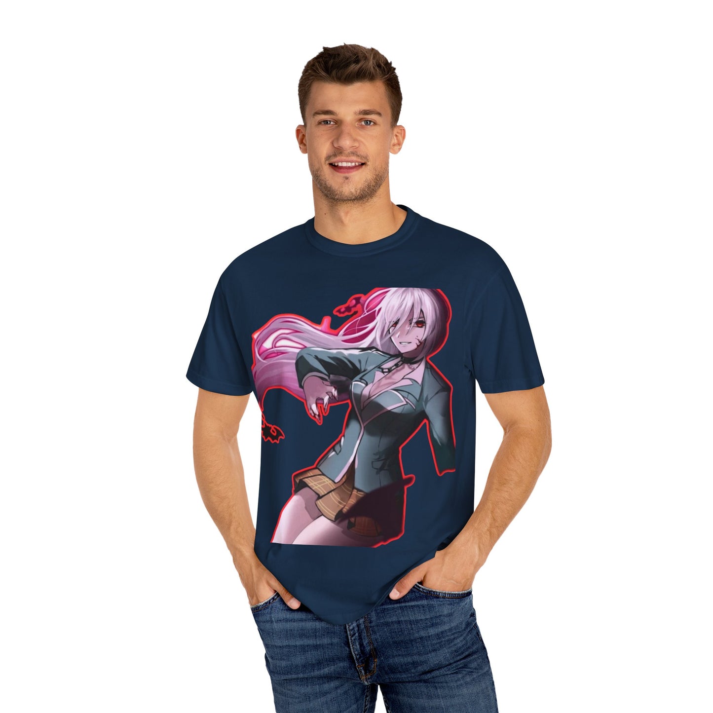 Anime-Themed T-Shirt Featuring Bold Artwork