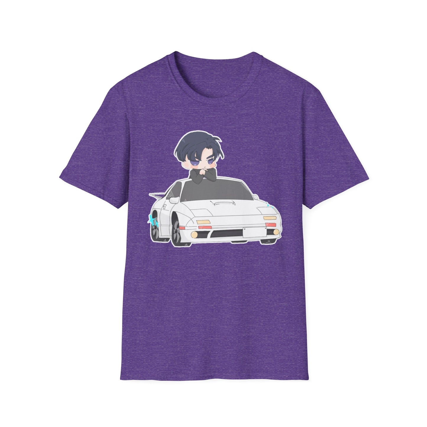 Anime Car initial D 4 Chibi T-Shirt, Unisex Graphic Tee, Cool Gift for Car Lovers, Casual Wear, Streetwear Style