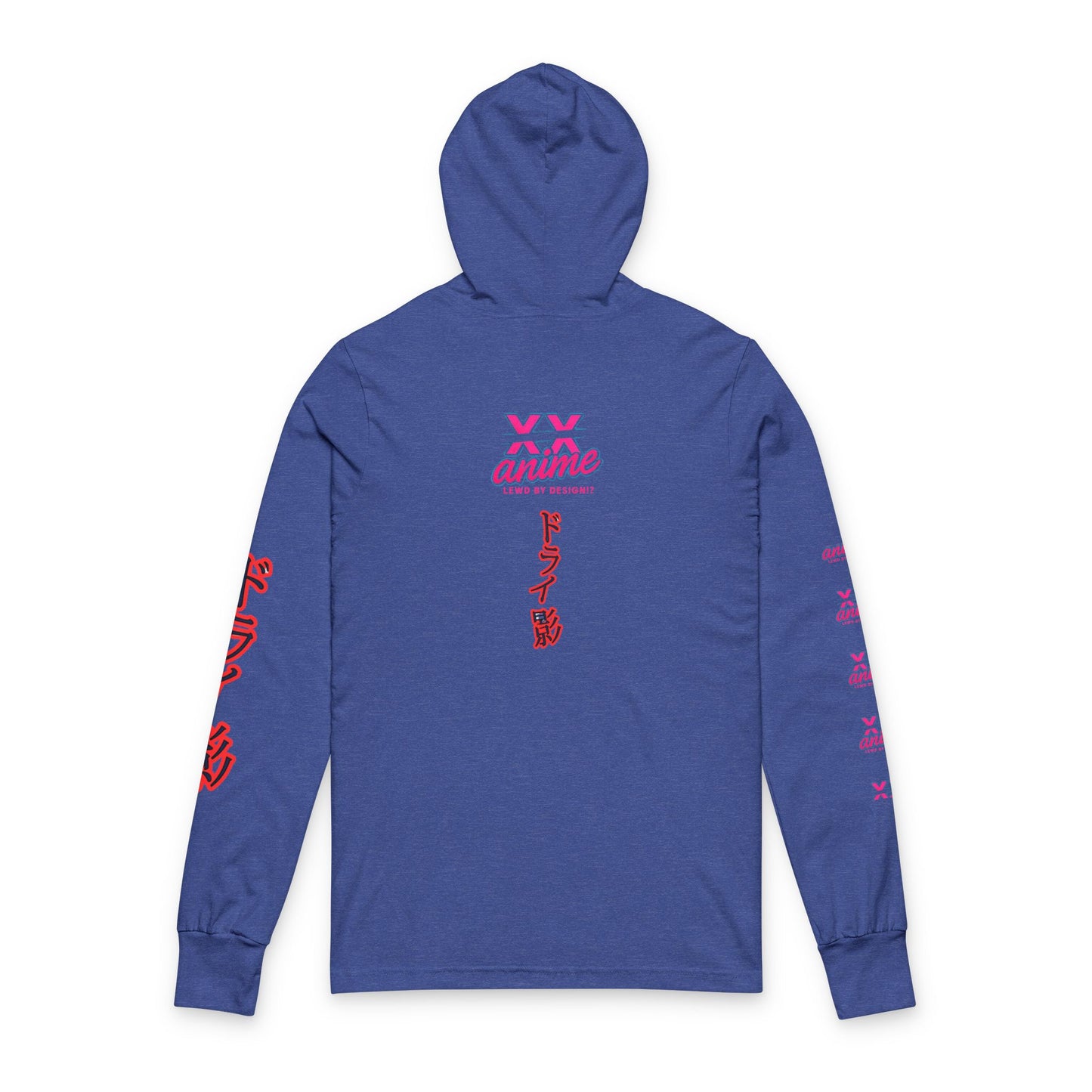 Anime-Inspired drykage Unisex Hooded Long Sleeve Tee, Graphic Tee, Streetwear, Casual Wear, Gift for Anime Lovers