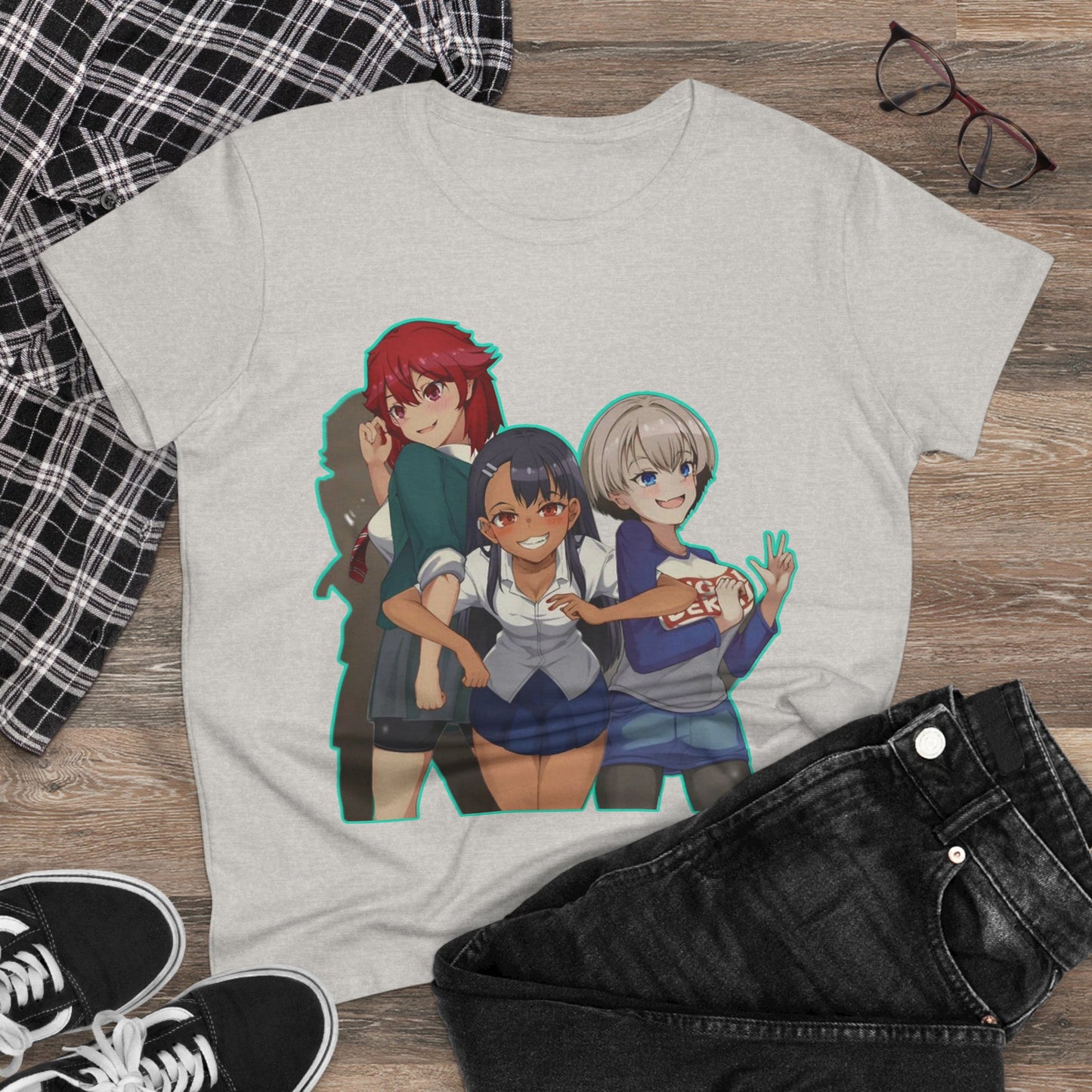 Anime-Inspired Tomo chan is a girl Women's Cotton Tee, Casual Graphic Shirt, Cosplay Tee, Gift for Anime Fans, Cute Manga Shirt