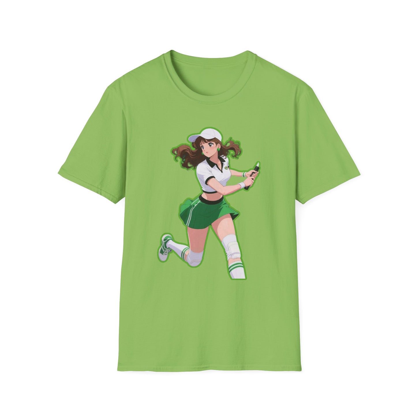 Playful Anime sailor moon 4 Character T-Shirt, Unisex Softstyle Tee, Casual Graphic Shirt, Gift for Anime Lovers, Fun Everyday Wear, Otaku Merchandise
