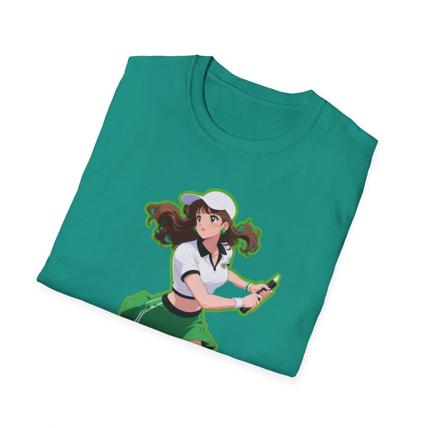 Playful Anime sailor moon 4 Character T-Shirt, Unisex Softstyle Tee, Casual Graphic Shirt, Gift for Anime Lovers, Fun Everyday Wear, Otaku Merchandise