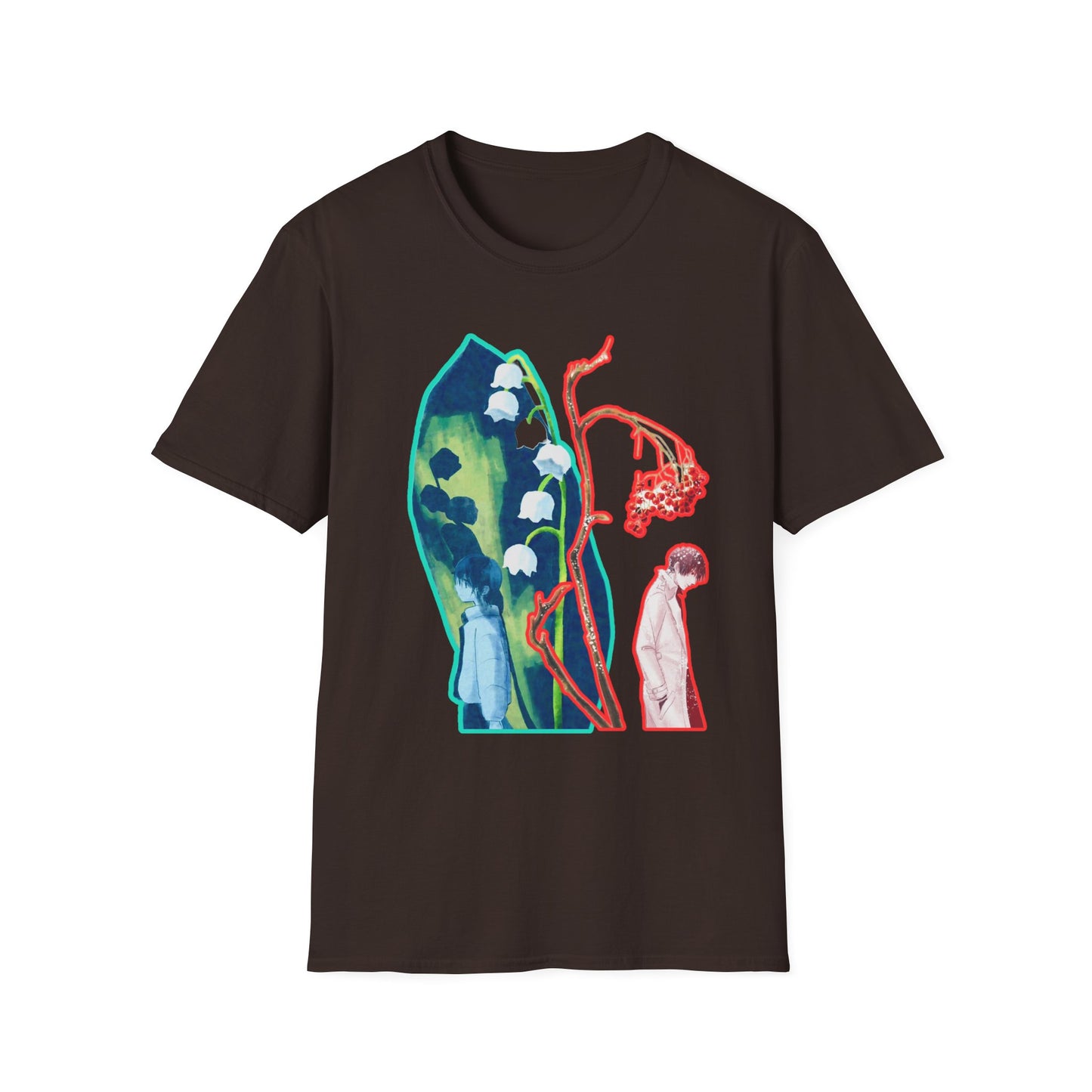 Artistic Unisex erased 5 Softstyle T-Shirt | Unique Graphic Tee, Gift for Art Lovers, Trendy Fashion, Everyday Wear, Creative Style