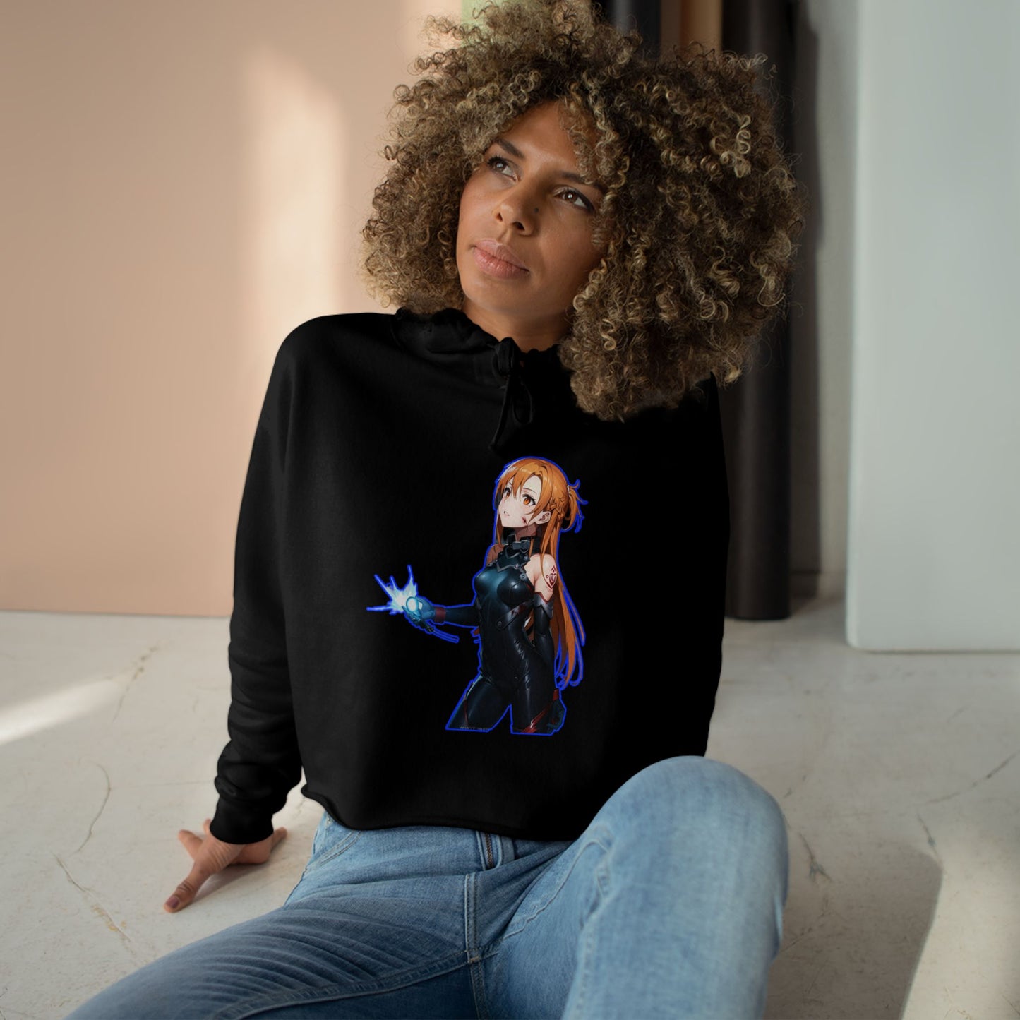 Copy of Trendy Crop Hoodie sao 2 with Unique Designs, Anime Aesthetic, Casual Streetwear, Gift for Fans, Fashion Statement