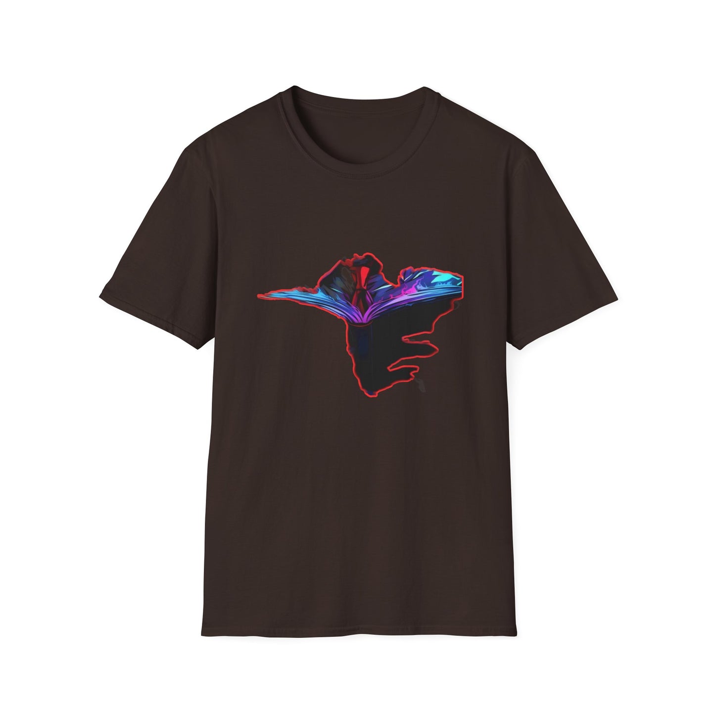Dn Colorful Artistic Michigan Unisex Softstyle T-Shirt, Casual Wear, Unique Gift, Summer Outfit, Birthday Present, Art Lover's Tee
