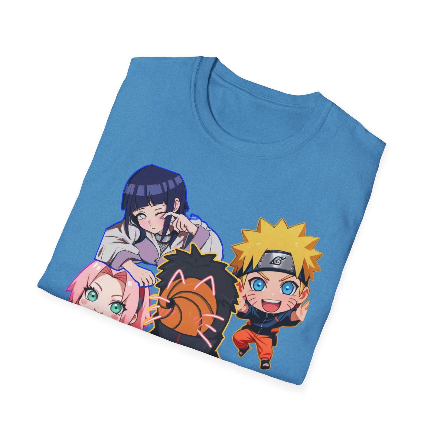 Anime Character Naruto 3T-Shirt, Softstyle Tee for Fans, Gift for Comic Lovers, Unisex Casual Shirt, Birthday Celebration Apparel, Otaku Fashion