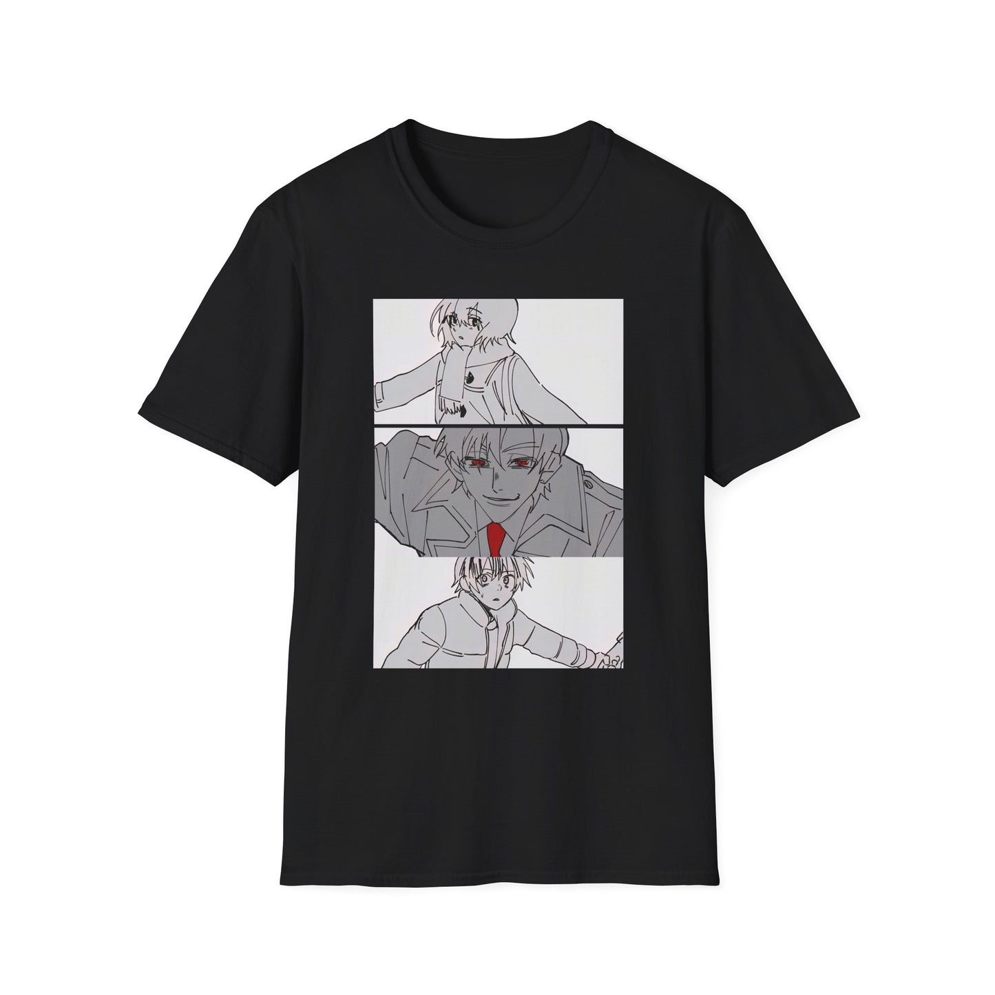 Artistic Unisex erased 2 T-Shirt - Graphic Tee for Anime Lovers, Casual Wear for Parties, Birthdays, and Comic Con