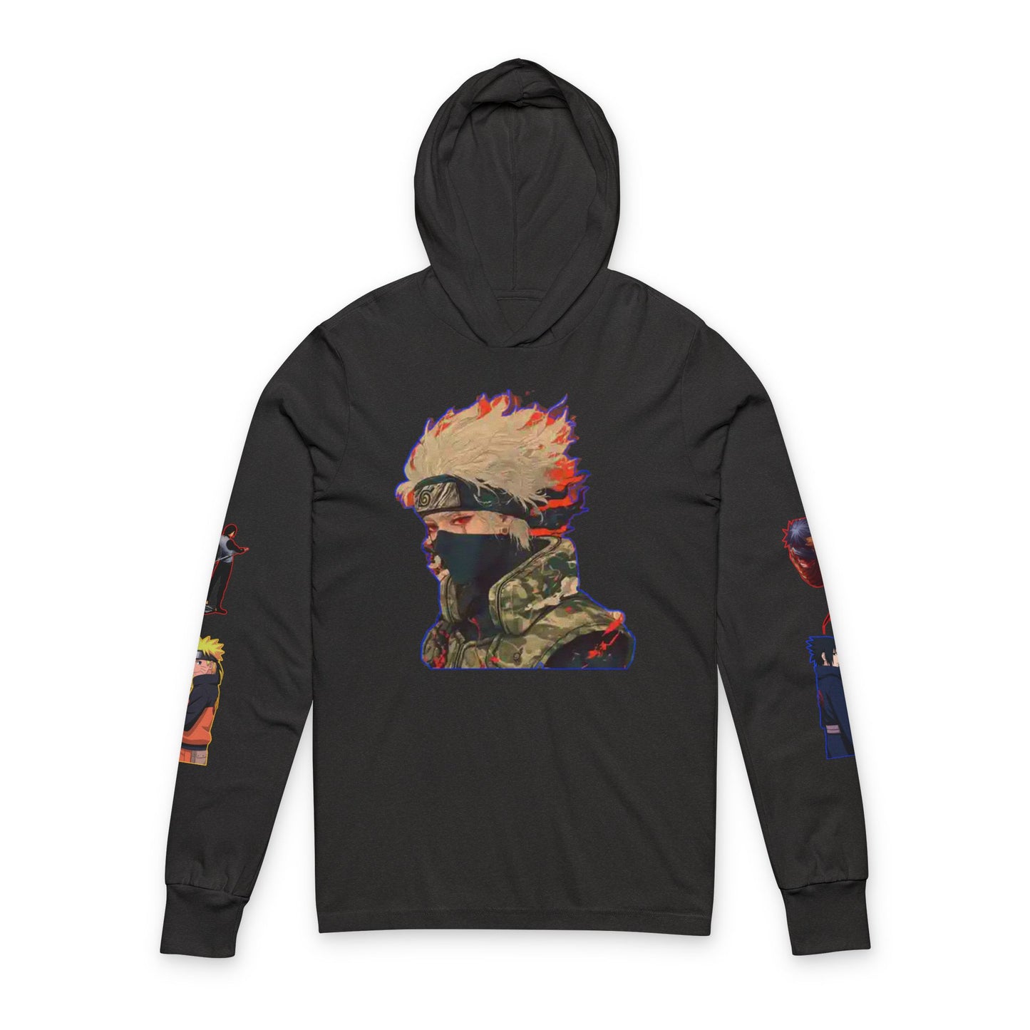 Anime-Inspired naruto Unisex Hoodie, Long Sleeve Tee for Fans, Cozy Streetwear, Gifts for Nerds, Casual Fashion Statement
