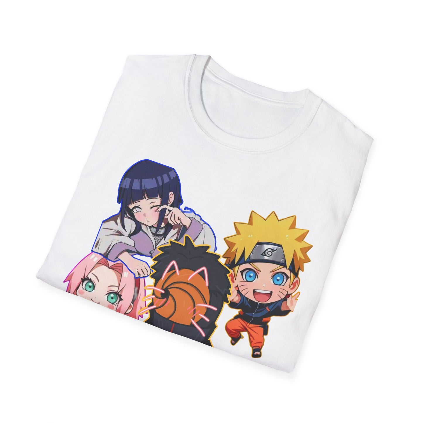 Anime Character Naruto 3T-Shirt, Softstyle Tee for Fans, Gift for Comic Lovers, Unisex Casual Shirt, Birthday Celebration Apparel, Otaku Fashion