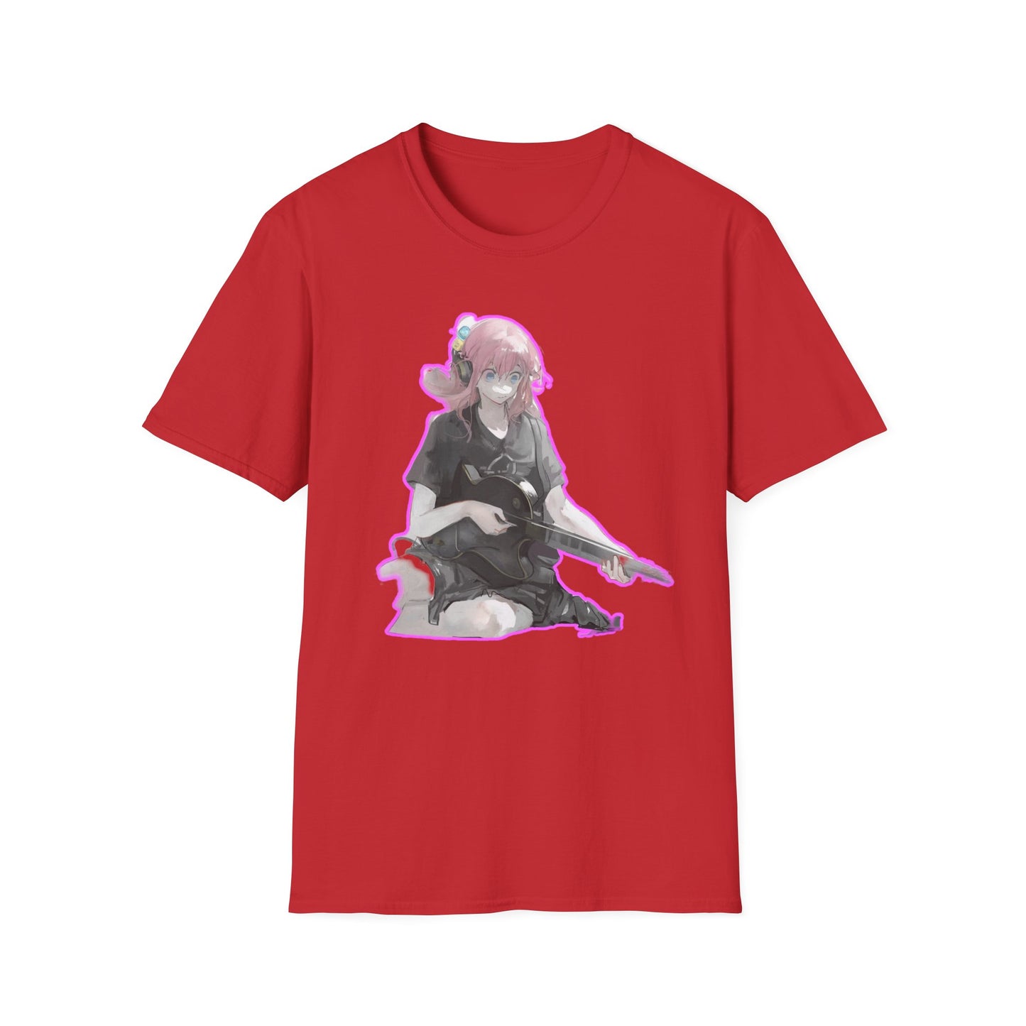 Cool Gamer Girl T-Shirt, Anime Tee, Unisex Softstyle Shirt for Game Lovers, Gift for Birthdays, Casual Wear, Fun Streetwear