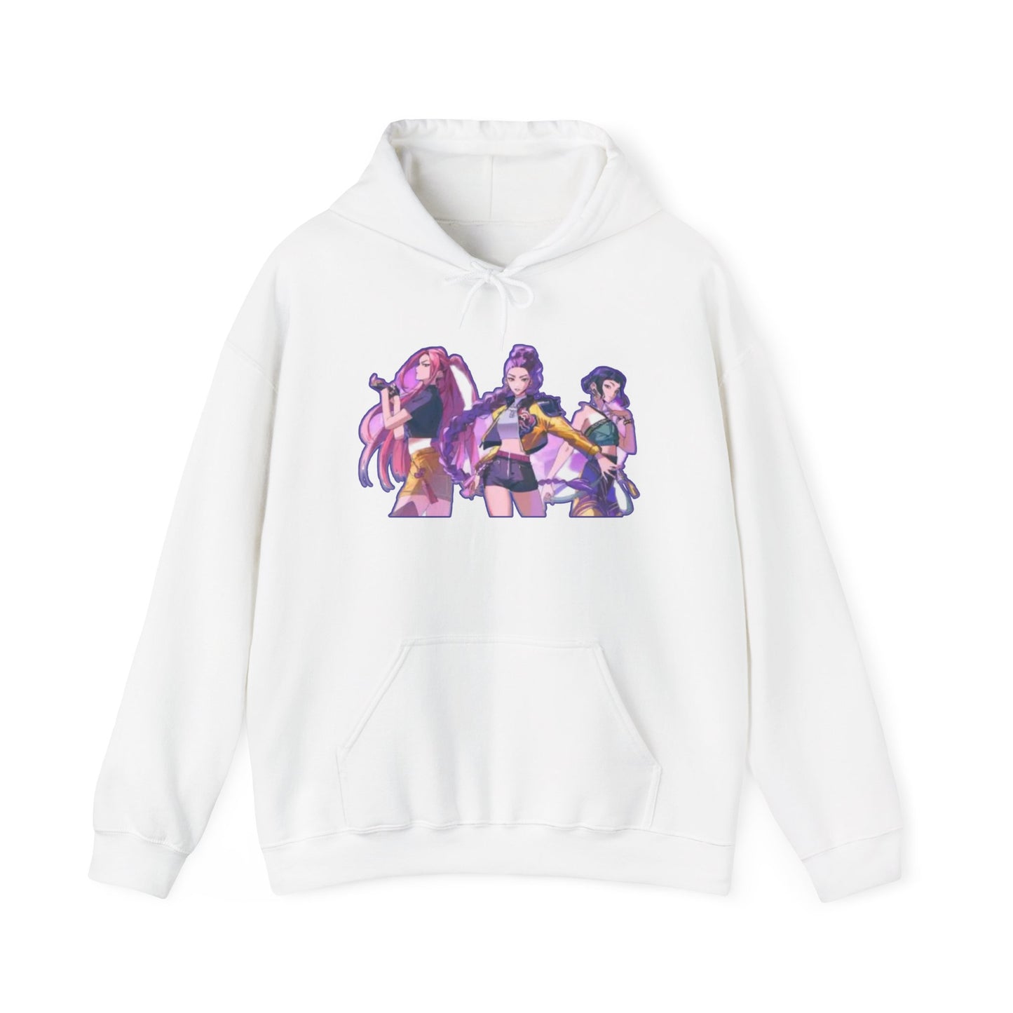 Vibrant Graphic kpop Hoodie: Unisex Heavy Blend Sweatshirt, Cozy Gift, Casual Style, Anime Fashion, Streetwear, Everyday Wear