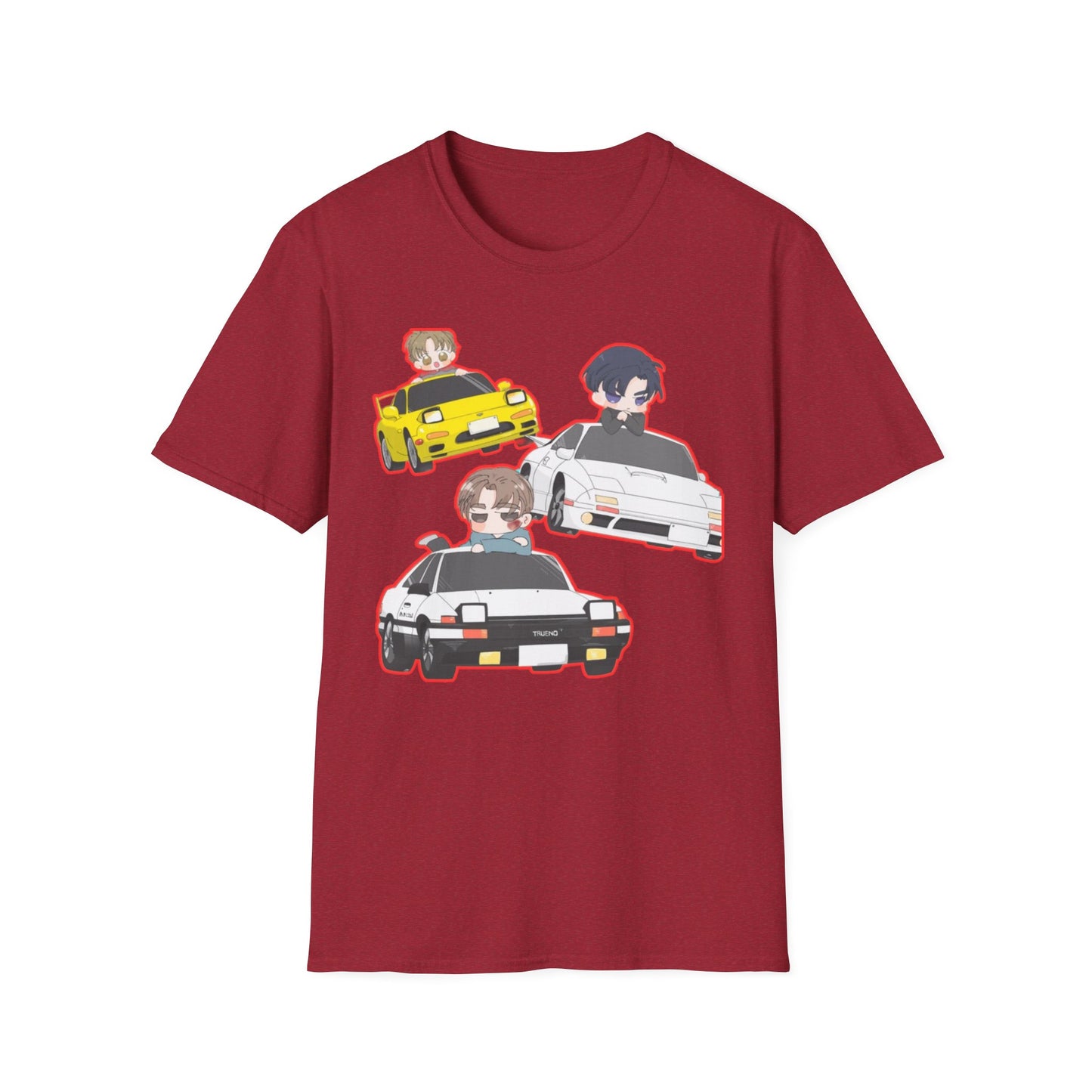 Anime Car initial D 2 Enthusiast T-Shirt, Cool Graphic Tee, Unisex Design, Perfect Gift for Gamers, Casual Streetwear, Fun Summer Shirt